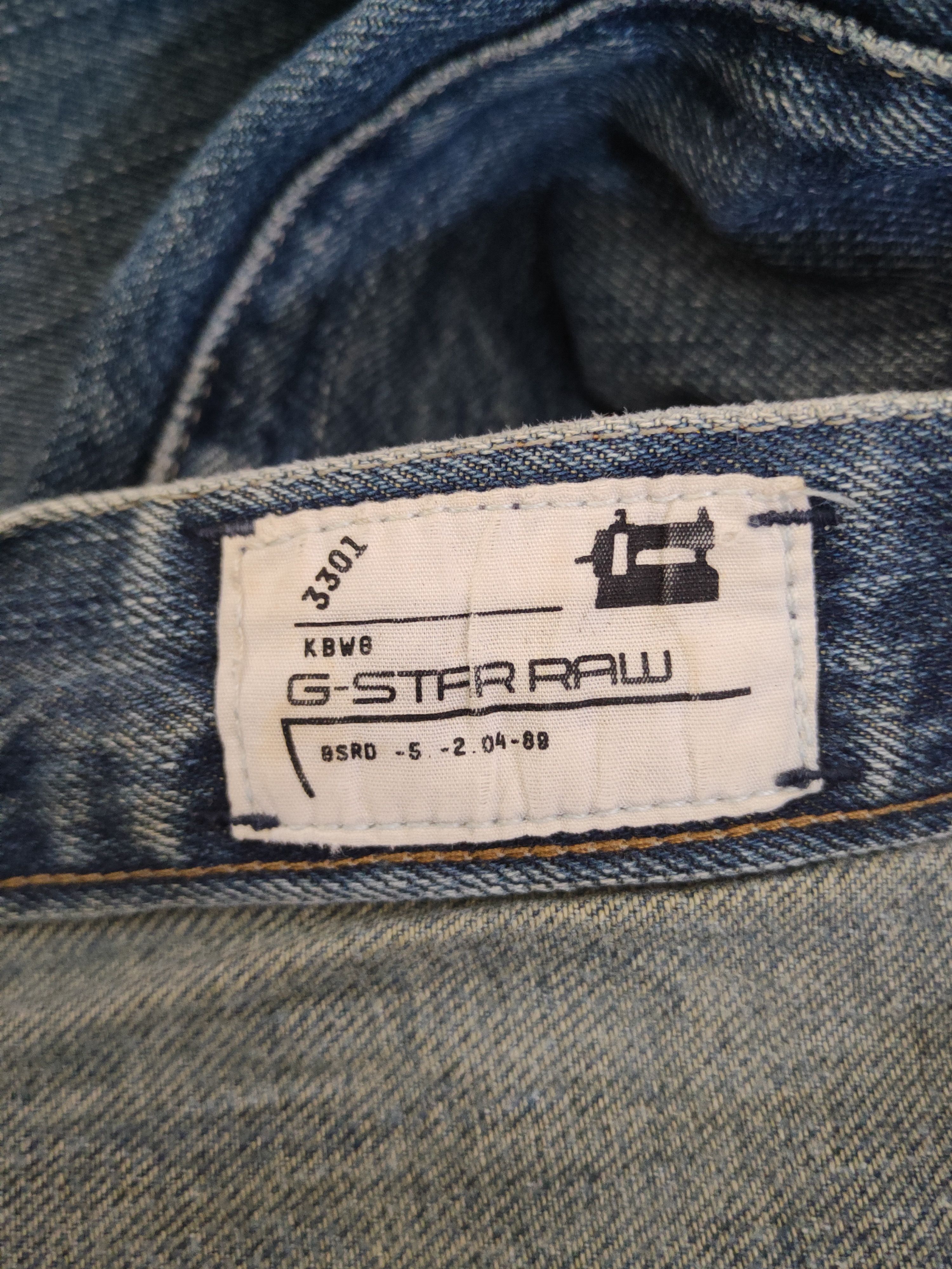 G-Star DL G-star Raw Blue Distressed Ripped Jeans #46-961 Size US 28 / EU 44 - 14 Thumbnail