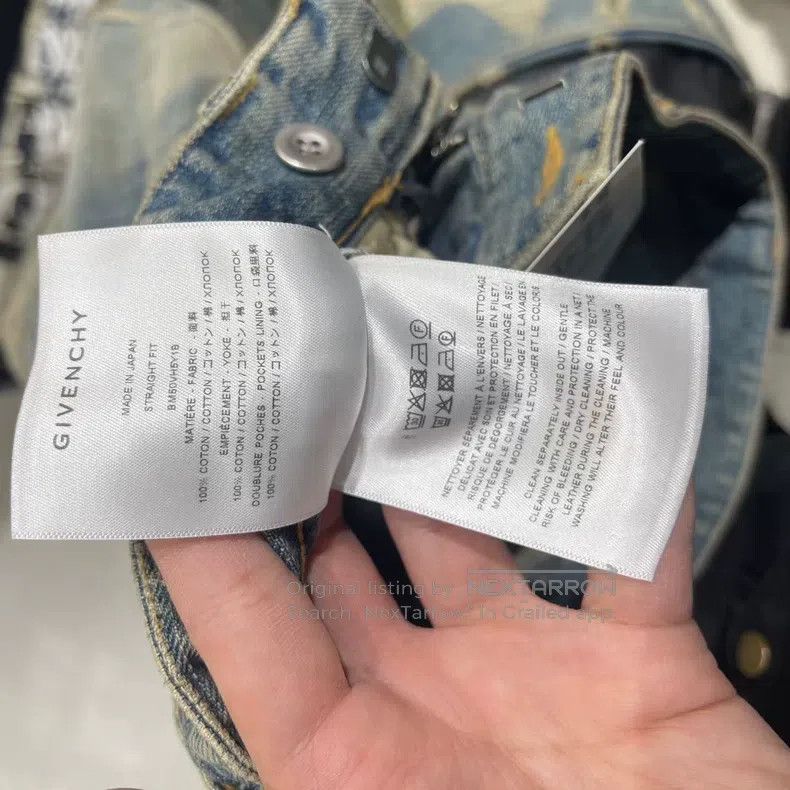 Givenchy Givenchy Size28 OG tattered and patched denim jeans Size US 28 / EU 44 - 8 Thumbnail