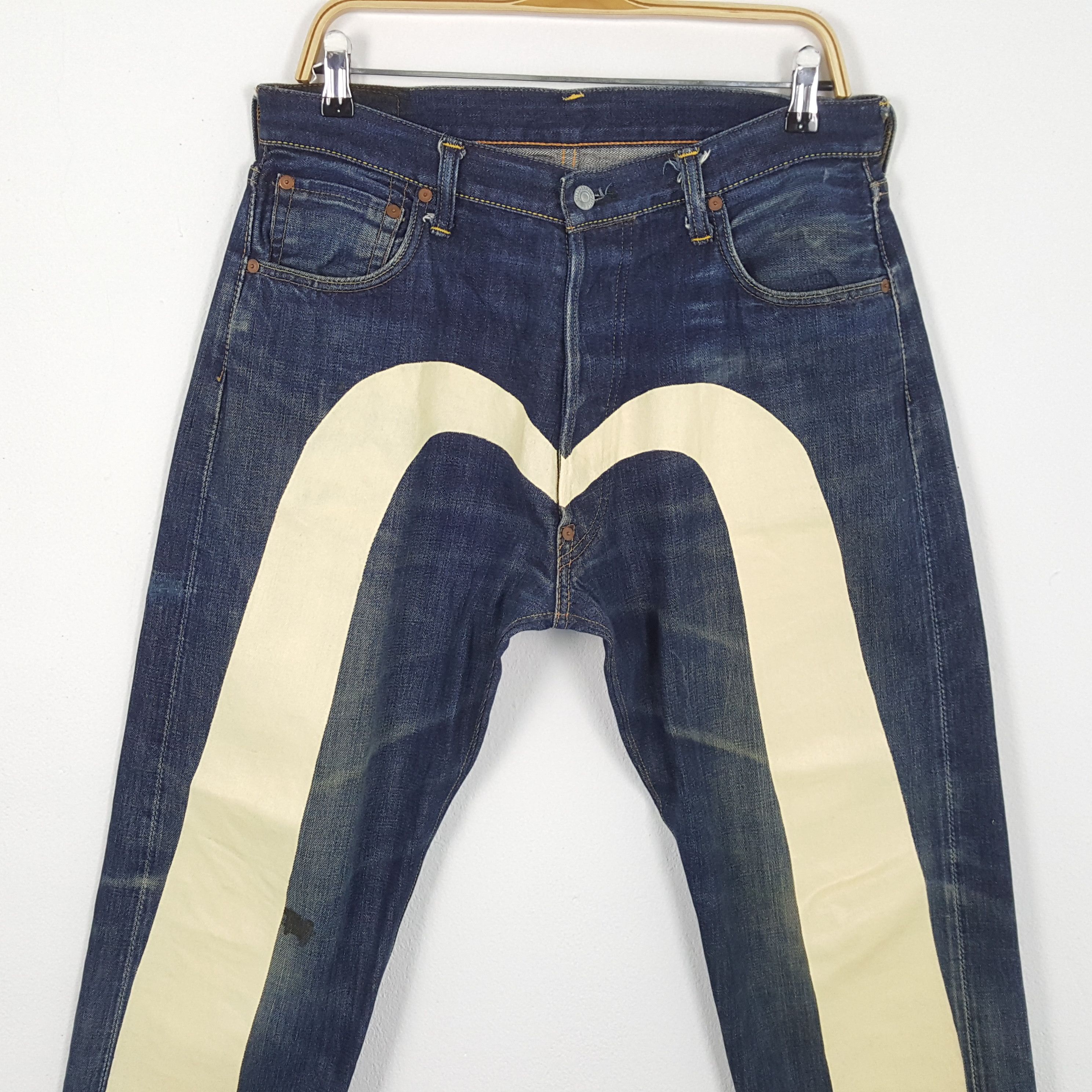 Evisu × Japanese Brand × Vintage Vintage EVISU Japanese Brand Daicock Custom Style Jeans Size US 32 / EU 48 - 2 Thumbnail