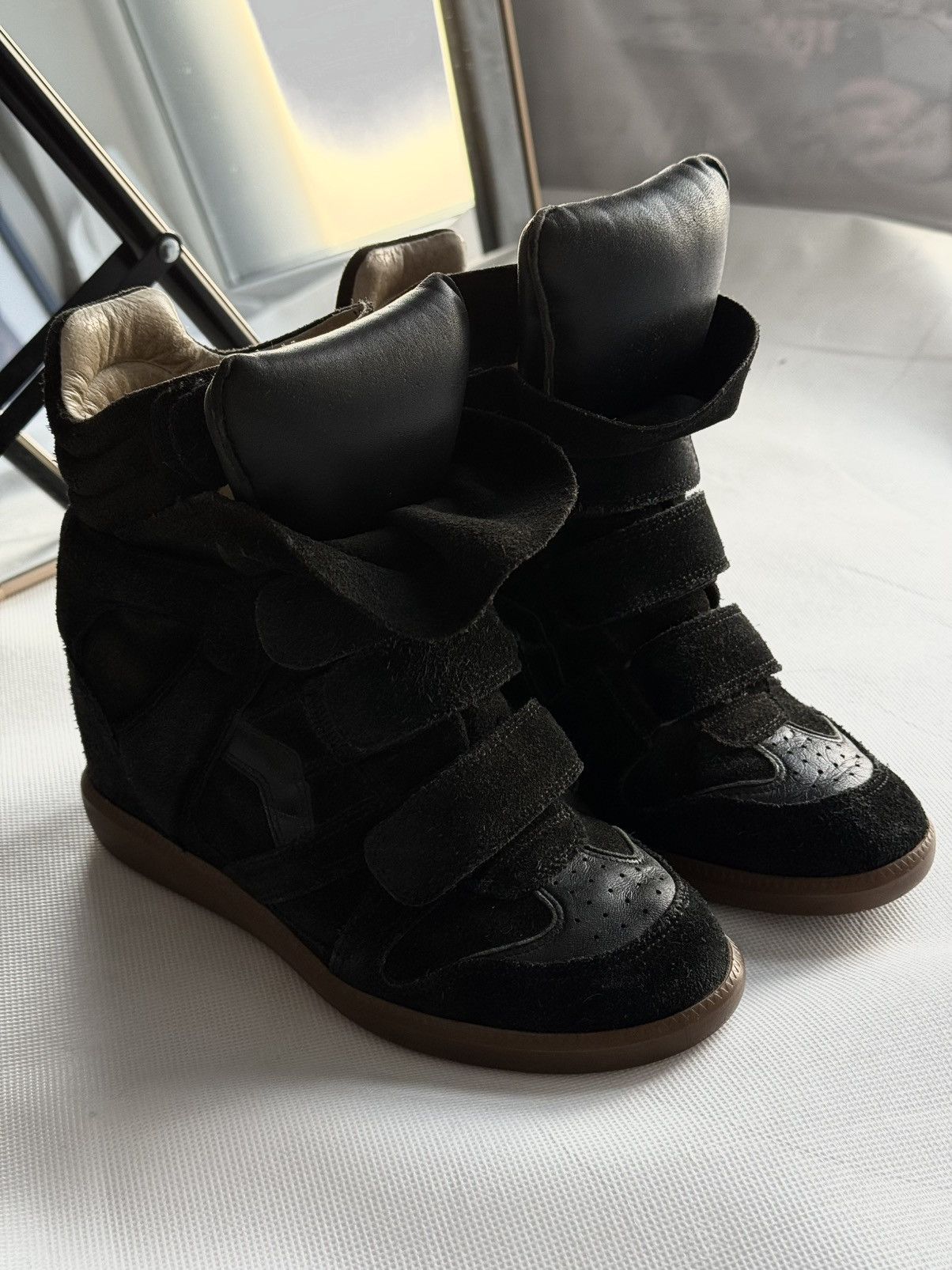 Isabel Marant Isabel Marant Bekett sneakers shoes beige Suede Wedge Size US 10 / IT 40 - 15 Thumbnail
