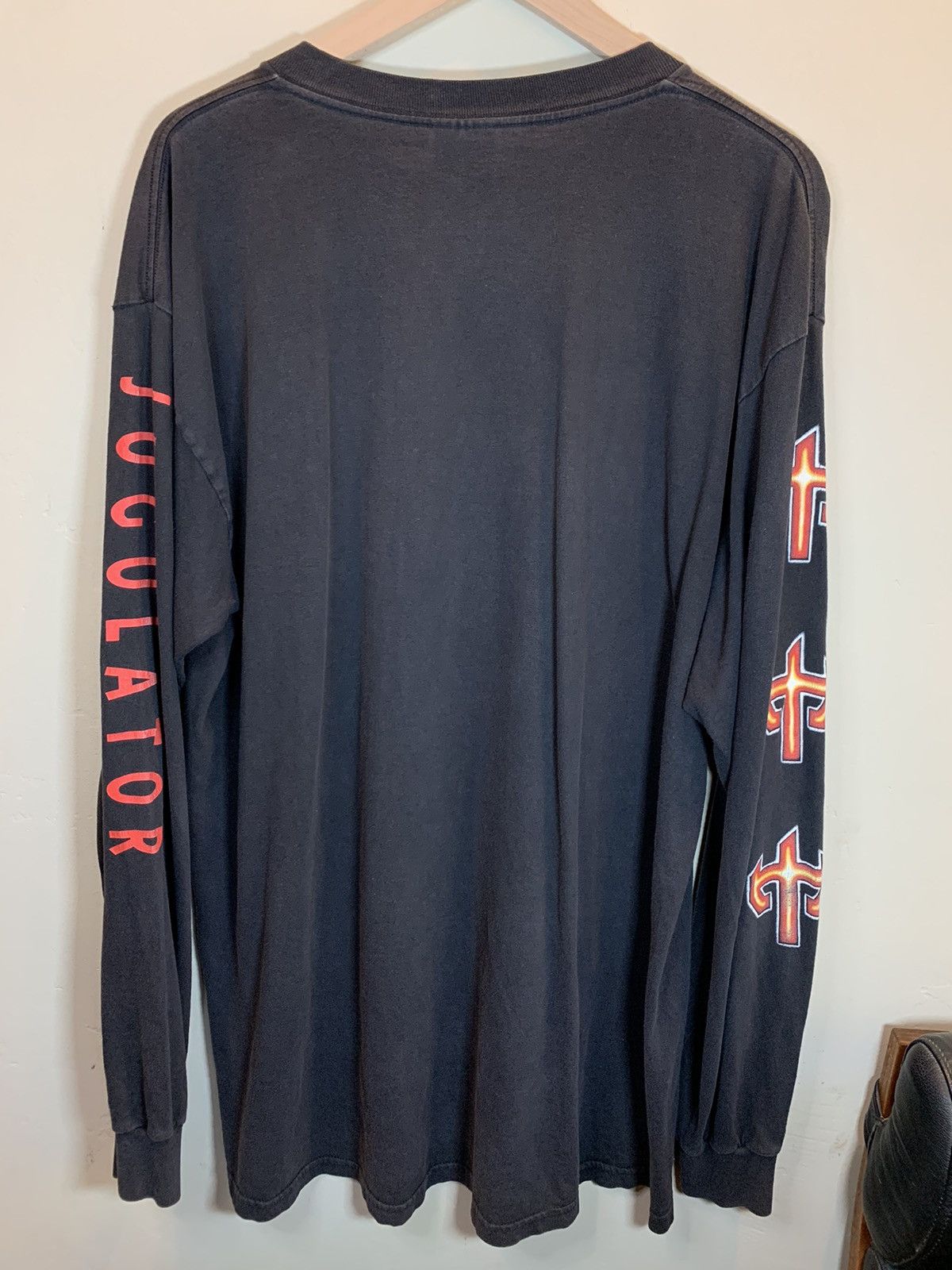 Band Tees × Judas Priest × Vintage *RARE* Vintage 90’s Judas Priest Jugulator Long Sleeve Shirt Size US XL / EU 56 / 4 - 4 Thumbnail
