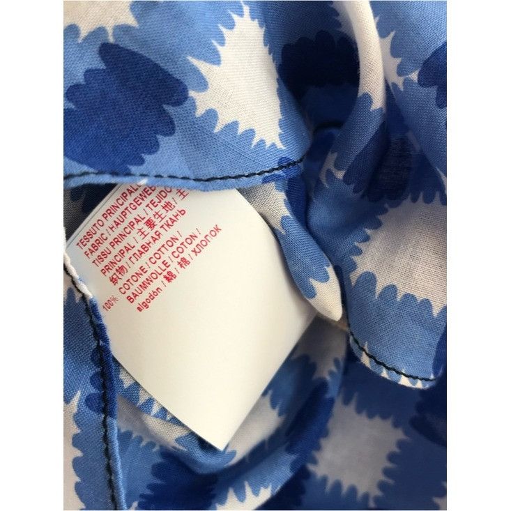 Marni MARNI Blue White Gingham Cropped Womens Shirt Peter Pan Coll Size S / US 4 / IT 40 - 4 Thumbnail