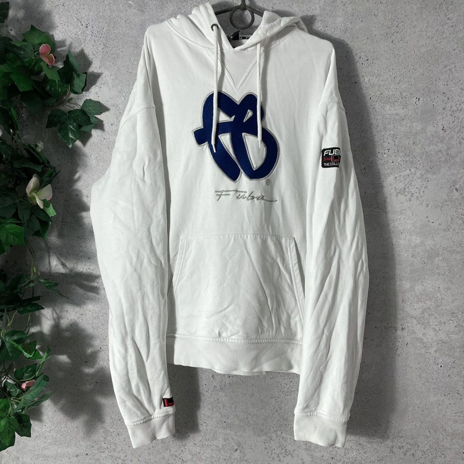 Fubu 90s Vintage Fubu 05 Hoodie white y2k rap Size US XL / EU 56 / 4 - 1 Thumbnail