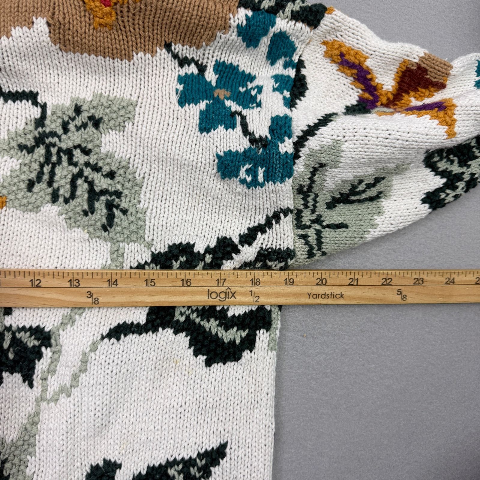 Vintage Vintage Cape Isle Knitters Sweater Women's Small Floral 90s Size S / US 4 / IT 40 - 11 Thumbnail