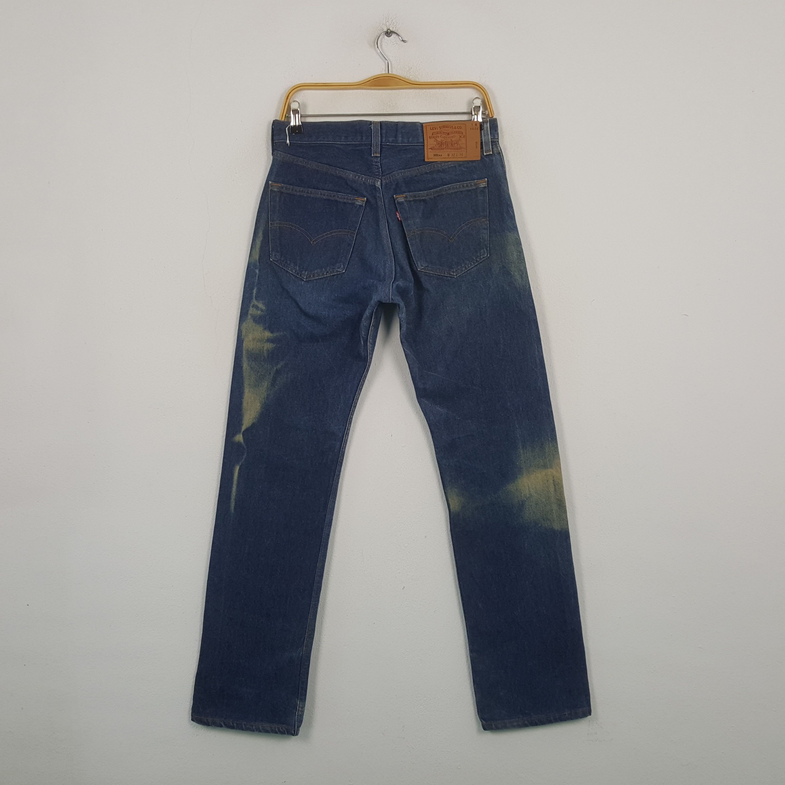 Levi's Vintage 90's Levi's 501 Sun Faded Distressed Jeans RR17 Size US 30 / EU 46 - 4 Thumbnail