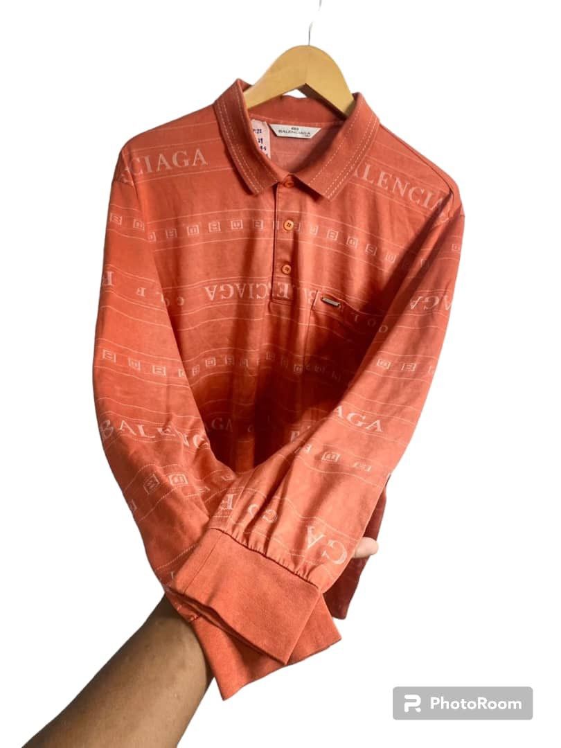 Balenciaga × Vintage Vintage 90s Polo Long Shirt Balenciaga Size US L / EU 52-54 / 3 - 2 Thumbnail