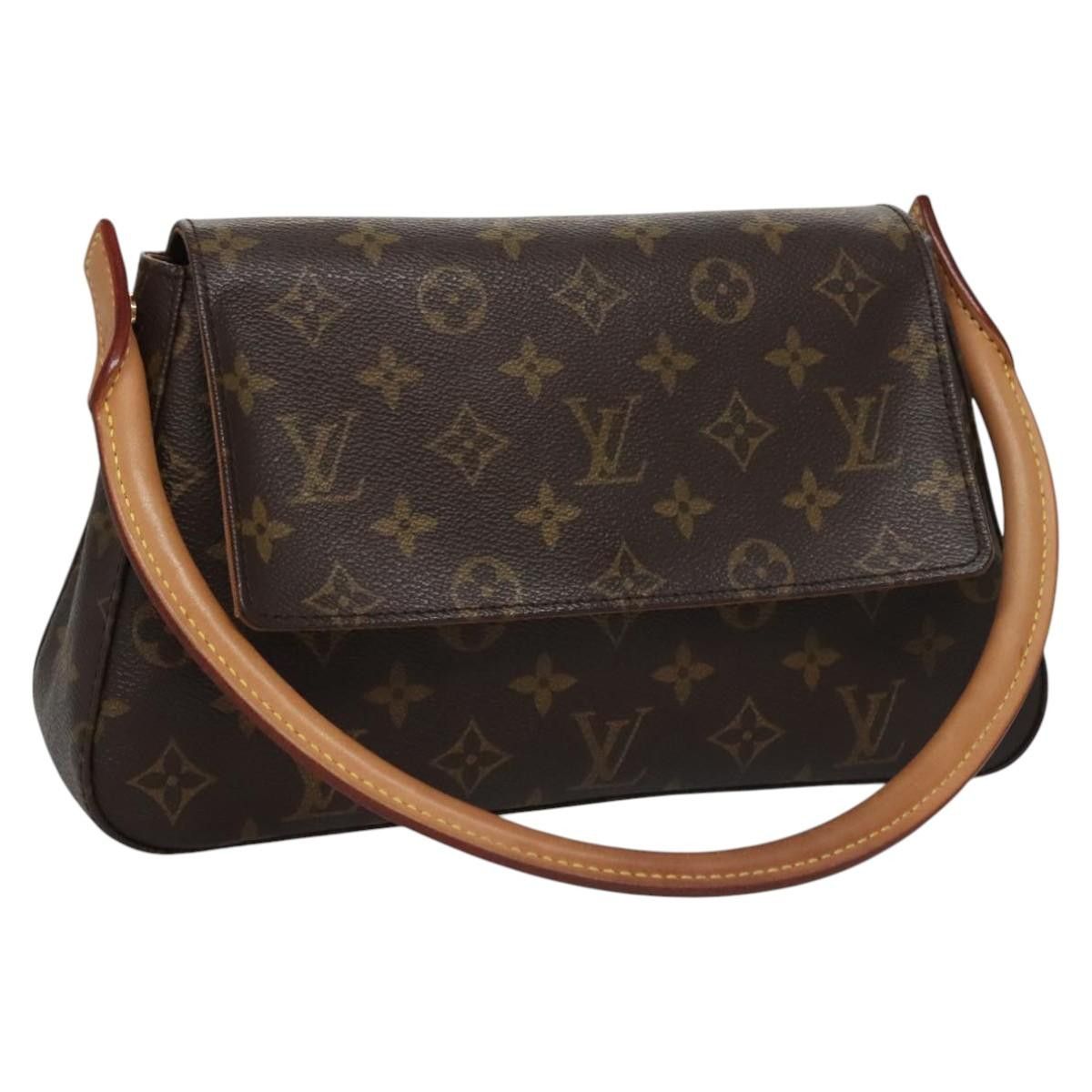 Louis Vuitton Mini Looping Brown Canvas Shoulder Bag (Pre-Owned) Size ONE SIZE - 1 Thumbnail
