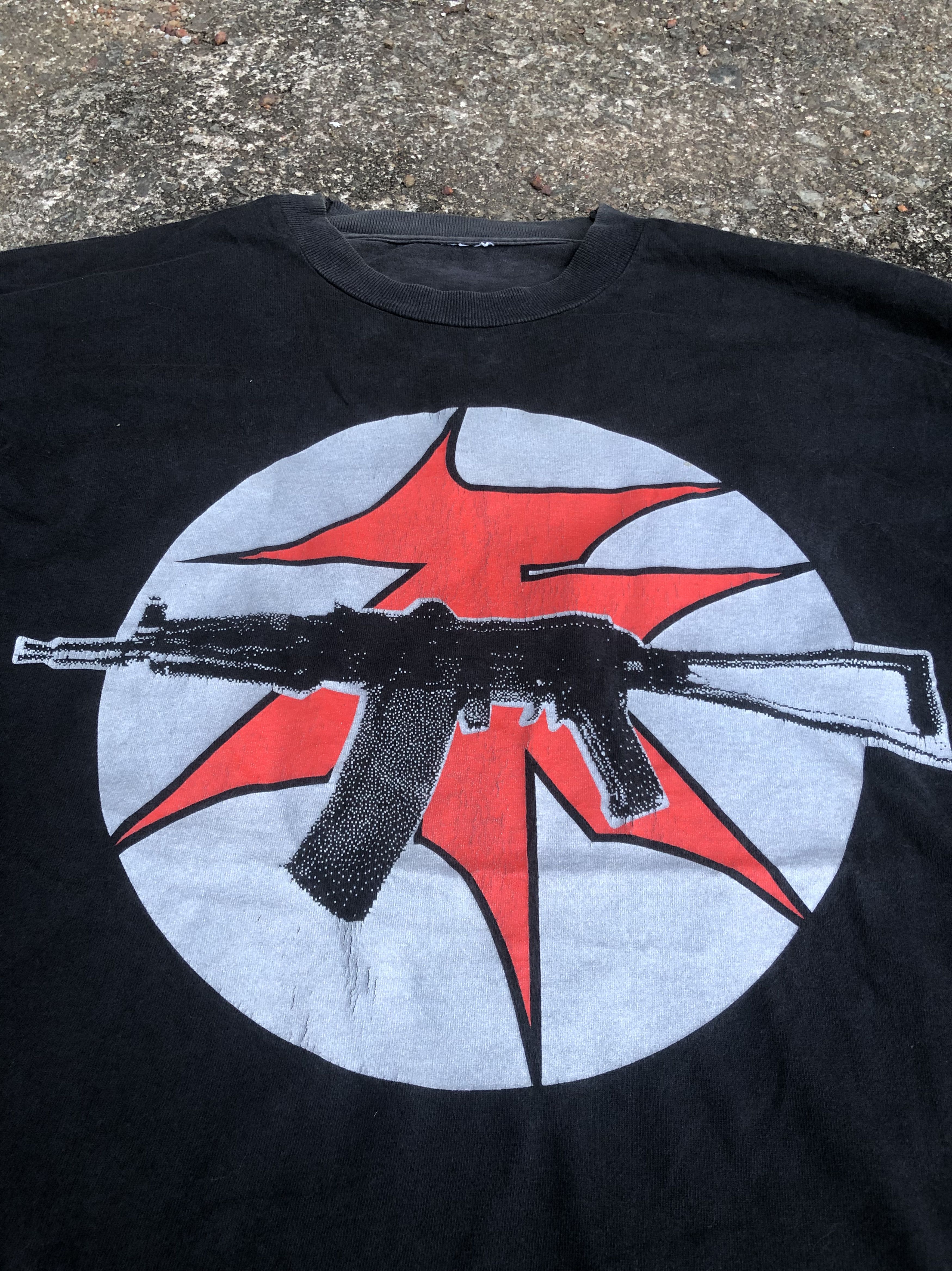 Band Tees 🔥Vintage 90s ATR ATARI TEENAGE RIOT Longsleeve Band T-Shirt Size US L / EU 52-54 / 3 - 5 Thumbnail