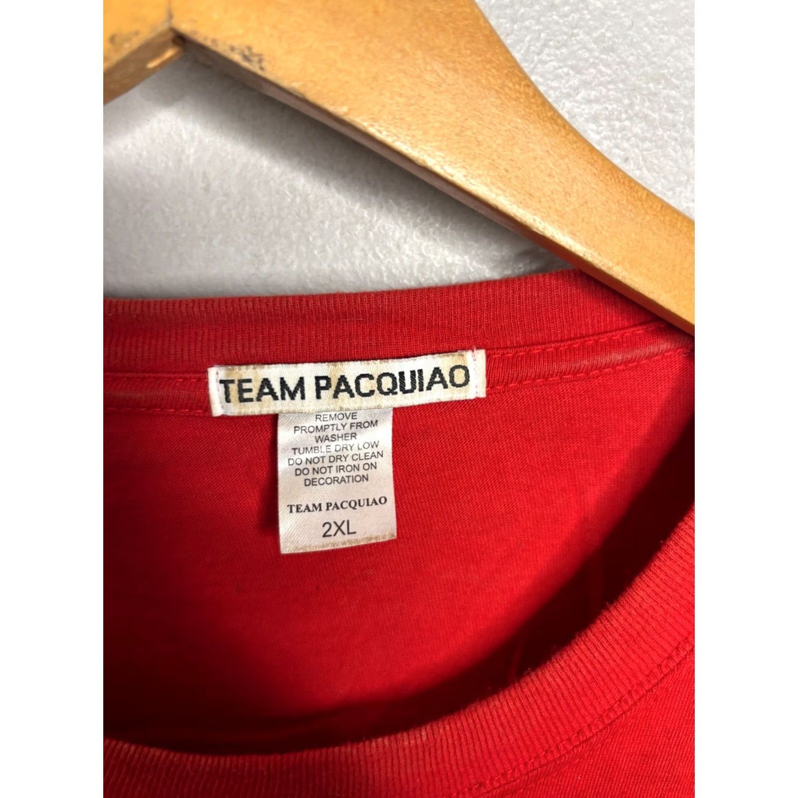 Vintage VINTAGE Team Manny PACQUIAO T-Shirt Red Mens Size 2XL Y2K Sport Boxing Nike Dri-Fit Size US XXL / EU 58 / 5 - 4 Thumbnail