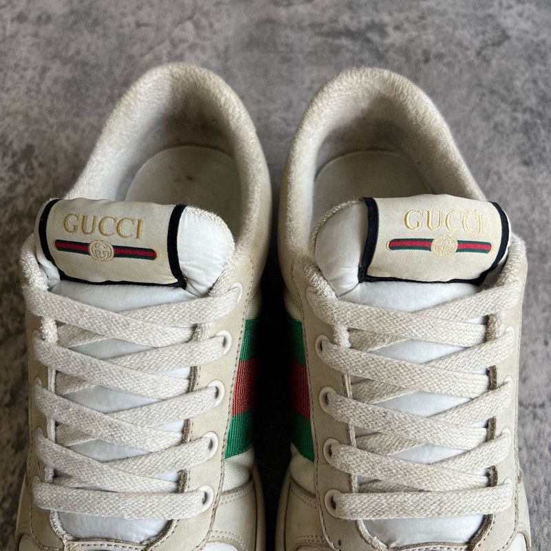 Gucci Gucci Screener Leather Canvas Sneakers for Men - Size US 7.5 / EU 40-41 - 8 Thumbnail