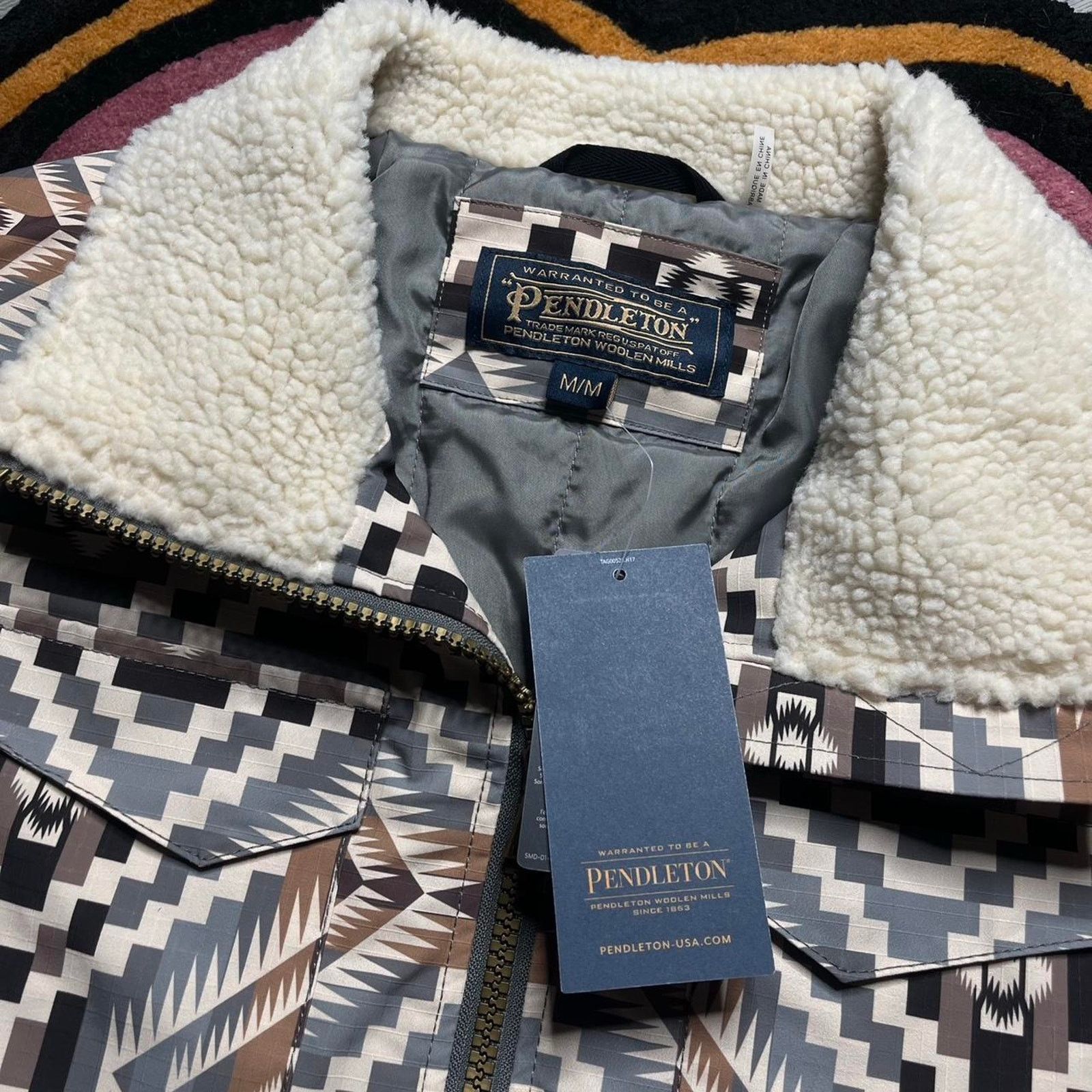 Pendleton Women’s Pendleton Madera Full Zip Pattern Jacket Size Medium Size M / US 6-8 / IT 42-44 - 3 Thumbnail