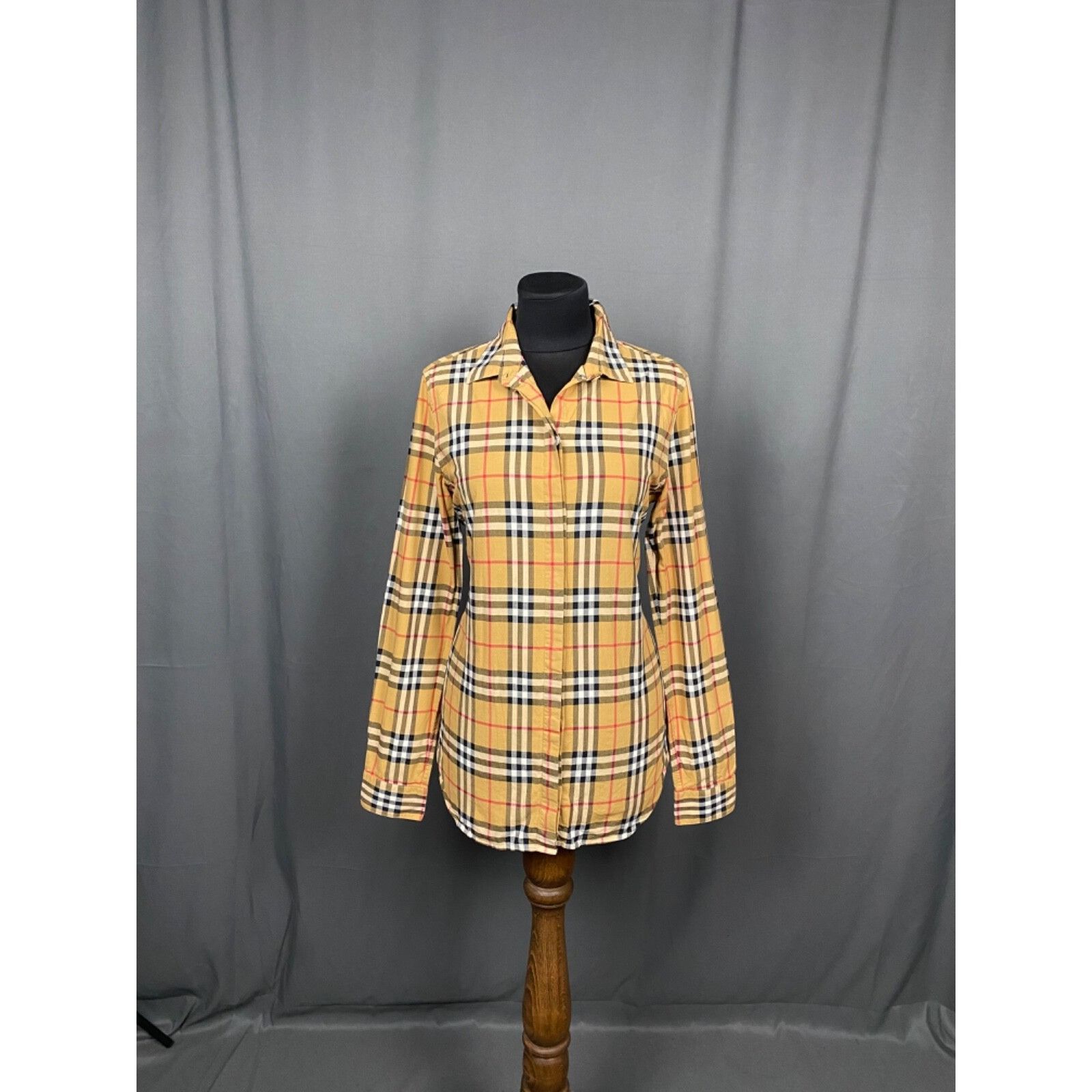 Burberry Burberry RECENT Nova Check Women's Beige Checked Longsleeve Size S / US 4 / IT 40 - 3 Thumbnail