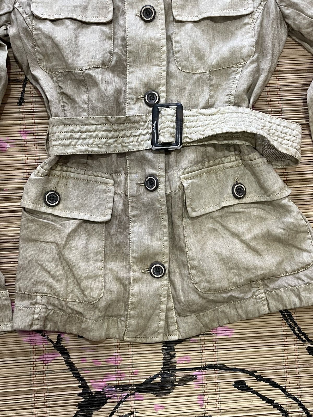 Napapijri NAPAJIRI LINEN PARKA WOMENS JACKET Size XS / US 0-2 / IT 36-38 - 4 Thumbnail