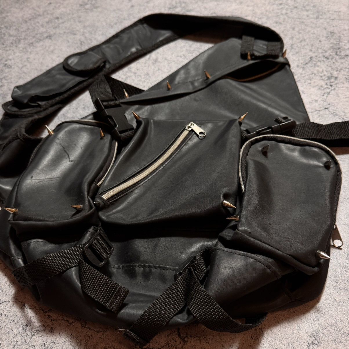 Japanese Brand 1/1 Rare Balenciaga Style Bag Spikes Size ONE SIZE - 2 Thumbnail
