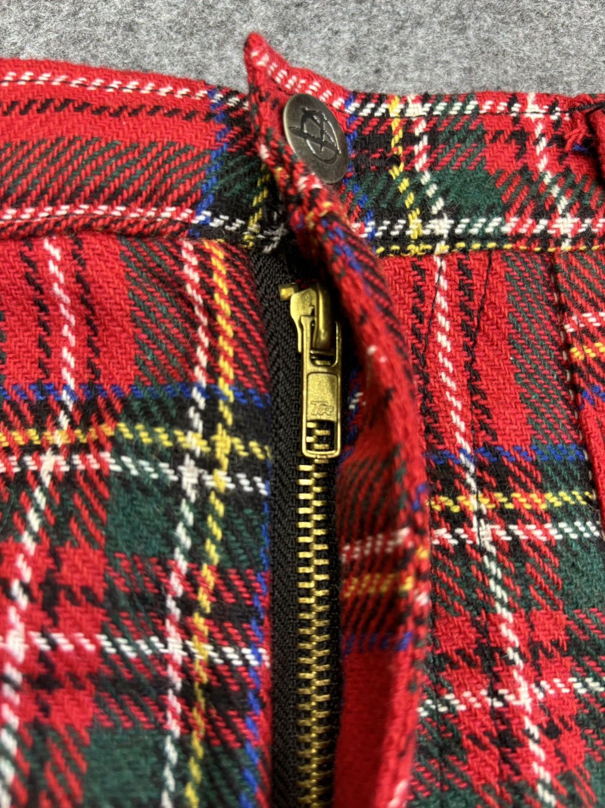 Seditionaries 💥Seditionaries💥Tiger Punk Lace Up Tartan Pant F764 Size US 30 / EU 46 - 14 Thumbnail