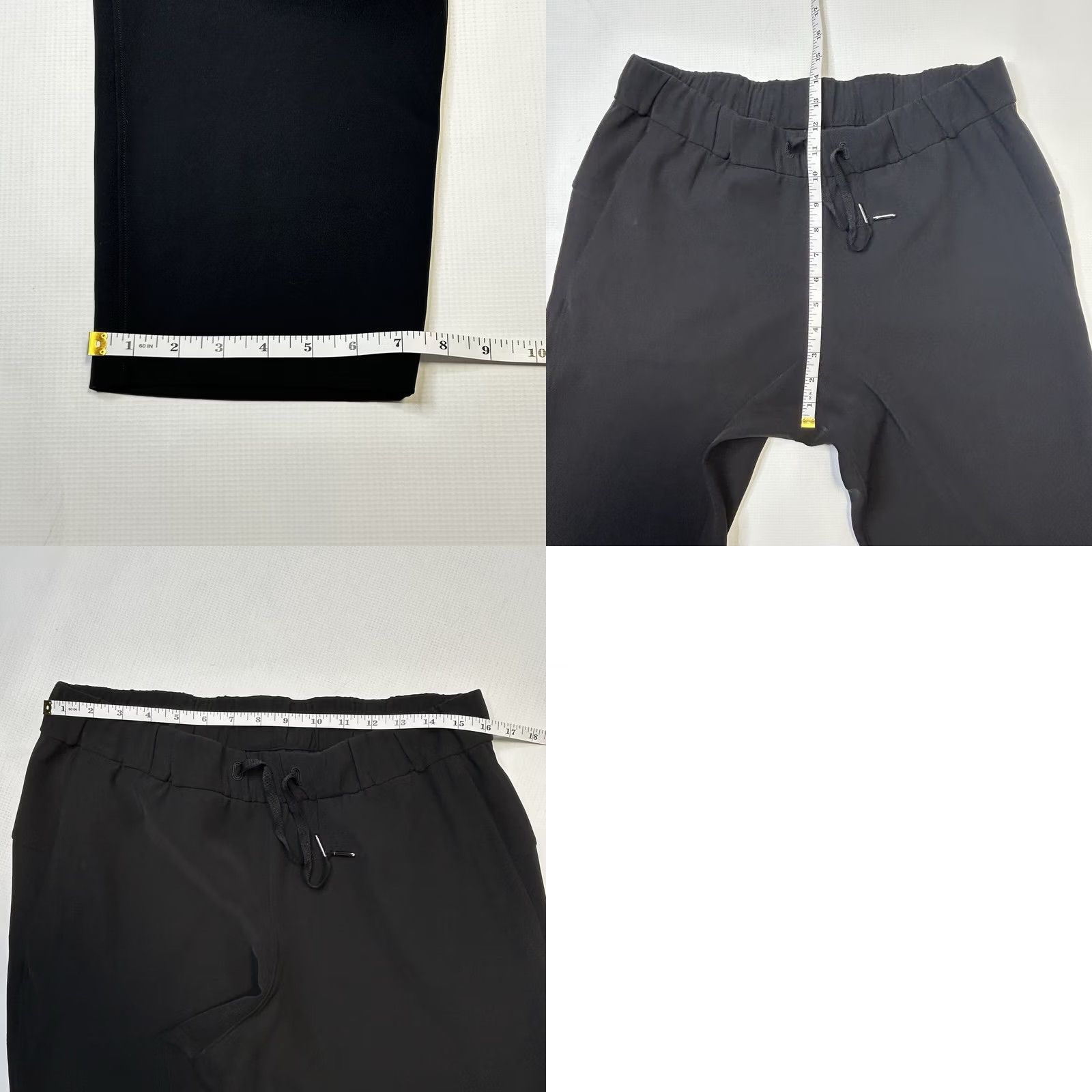 Lululemon Lululemon On The Fly Crop Pants Womens 10 Black Woven 23" Ism Drawstring Pockets Size 32" / US 10 / IT 46 - 9 Thumbnail
