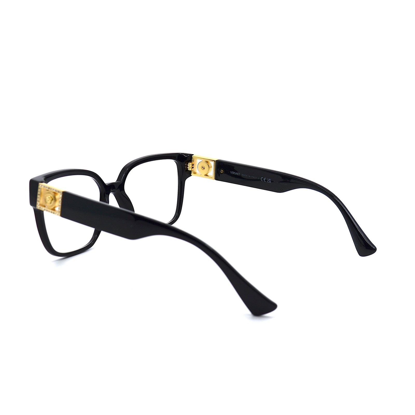 Versace NEW VERSACE VE3329B GB1 BLACK AUTHENTIC EYEGLASSES FRAME Size ONE SIZE - 7 Thumbnail