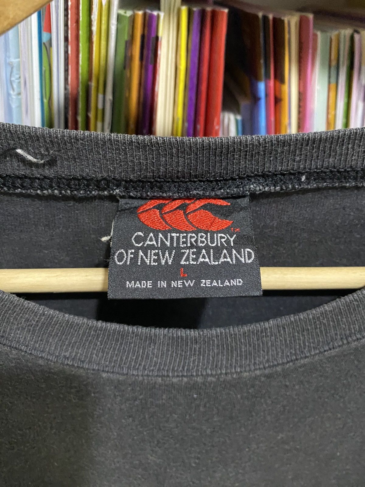 Canterbury of New Zealand Vintage Canterbury New Zealand All Blacks Rugby T-shirt Size US L / EU 52-54 / 3 - 7 Thumbnail