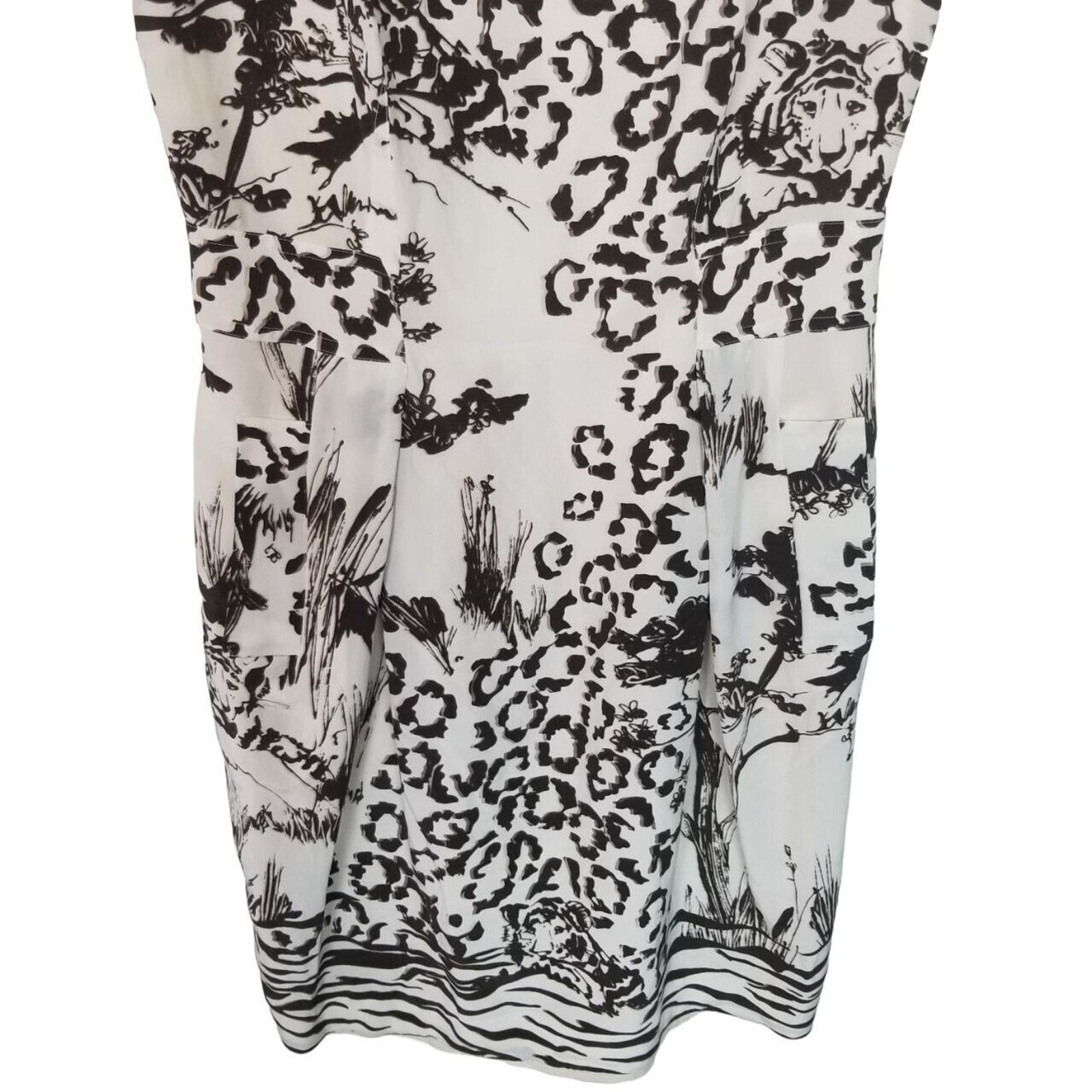 Alberta Ferretti Philosophy Di Alberta Ferretti Womens 100% Silk Animal Print Size M / US 6-8 / IT 42-44 - 3 Thumbnail
