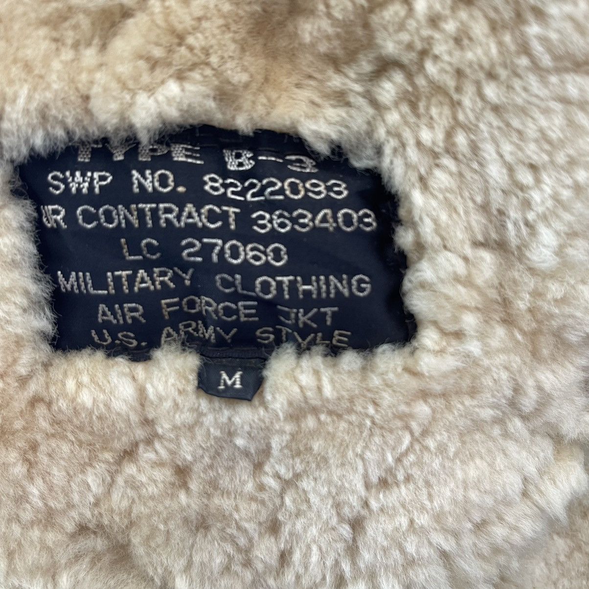 Buzz Rickson's 🔥Rare🔥Vintage Us Air Force B3 Shearling Sheepskin Flight Jkt Size US M / EU 48-50 / 2 - 5 Thumbnail