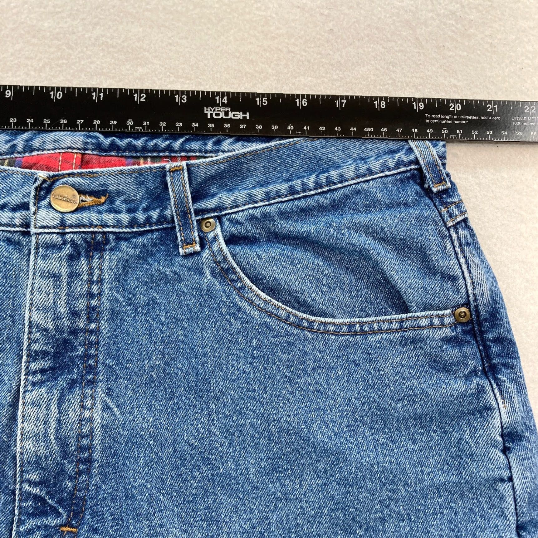 Vintage VINTAGE L.L. Bean Jeans Mens 40x30 Relaxed Taper Denim Blue 5-Pocket Union Made Men Size US 40 / EU 56 - 7 Thumbnail