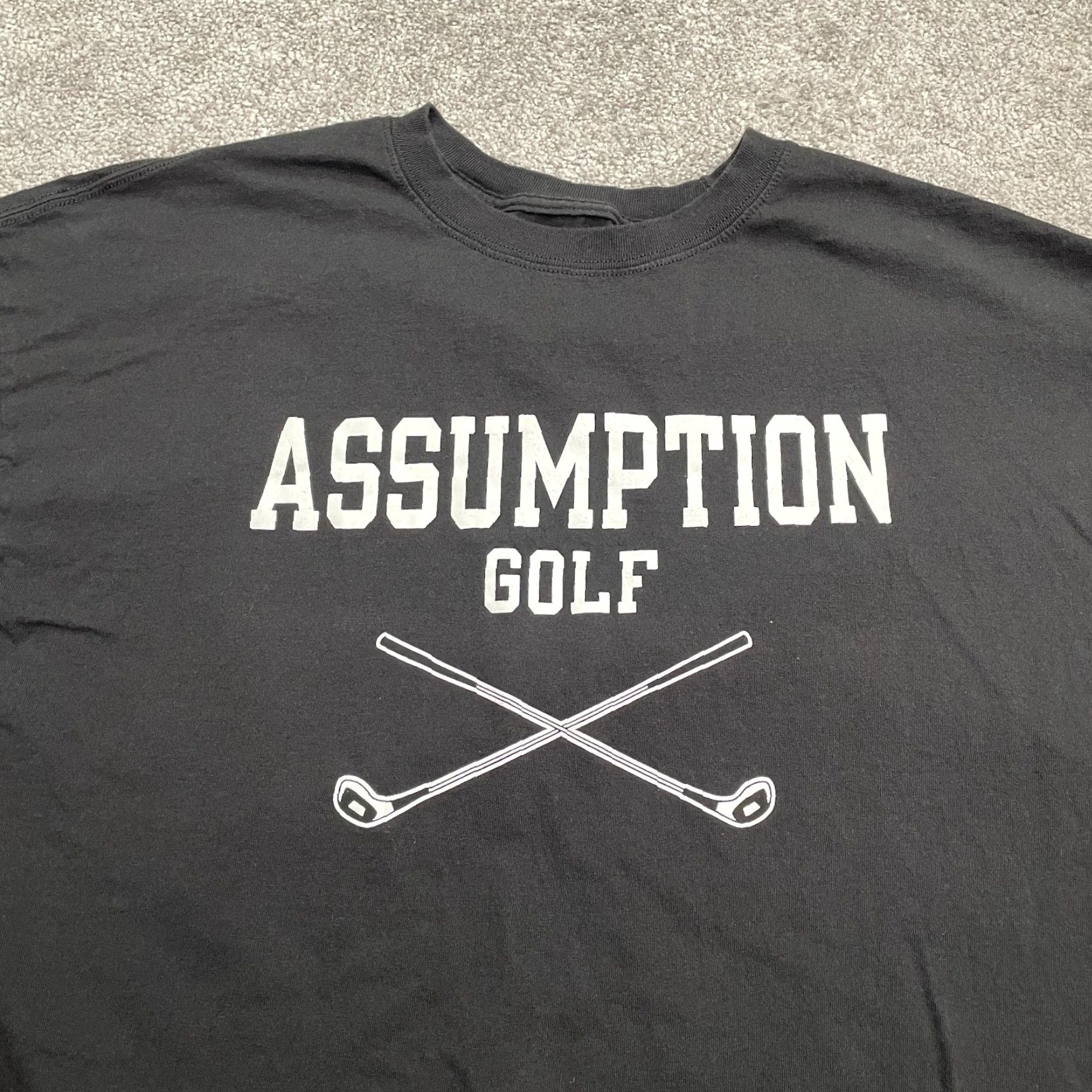 Champion Champion T-Shirt Men 2XL Black Crew Neck Cotton Golf Logo Short Sleeve Size US XXL / EU 58 / 5 - 4 Thumbnail