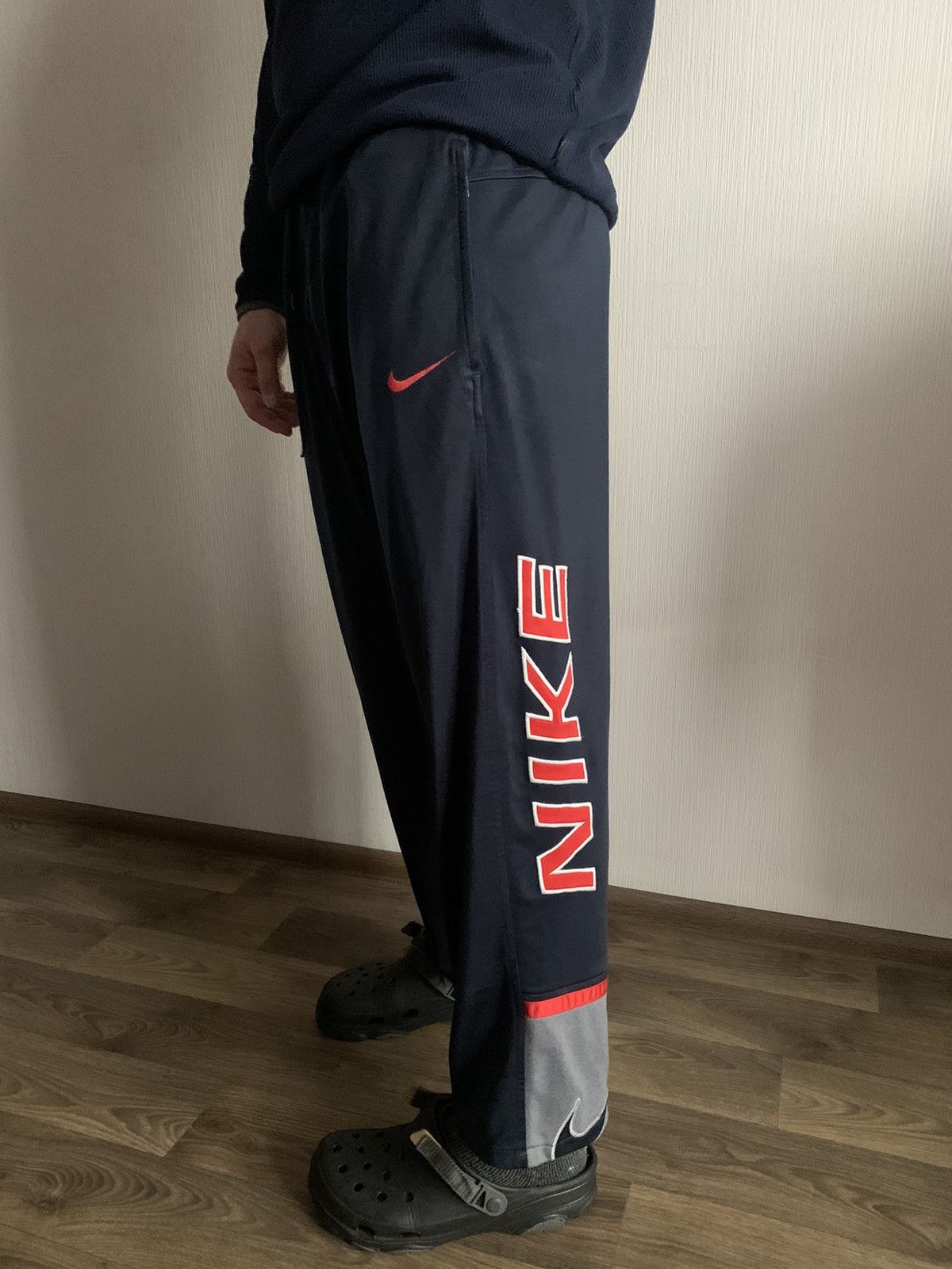 Nylon fashion track pants nike