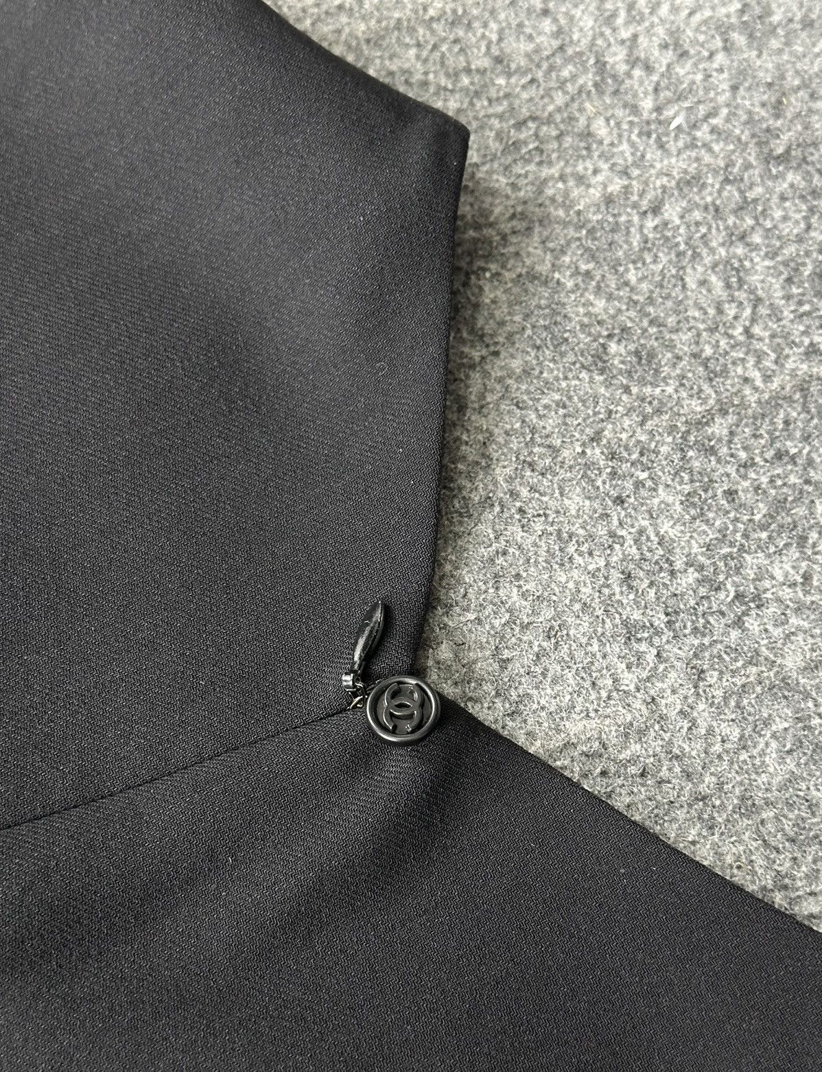 Chanel Chanel - Karl Lagerfeld S/S98 V-Neck Narrow Waist Wool Dress Size XS / US 0-2 / IT 36-38 - 16 Thumbnail