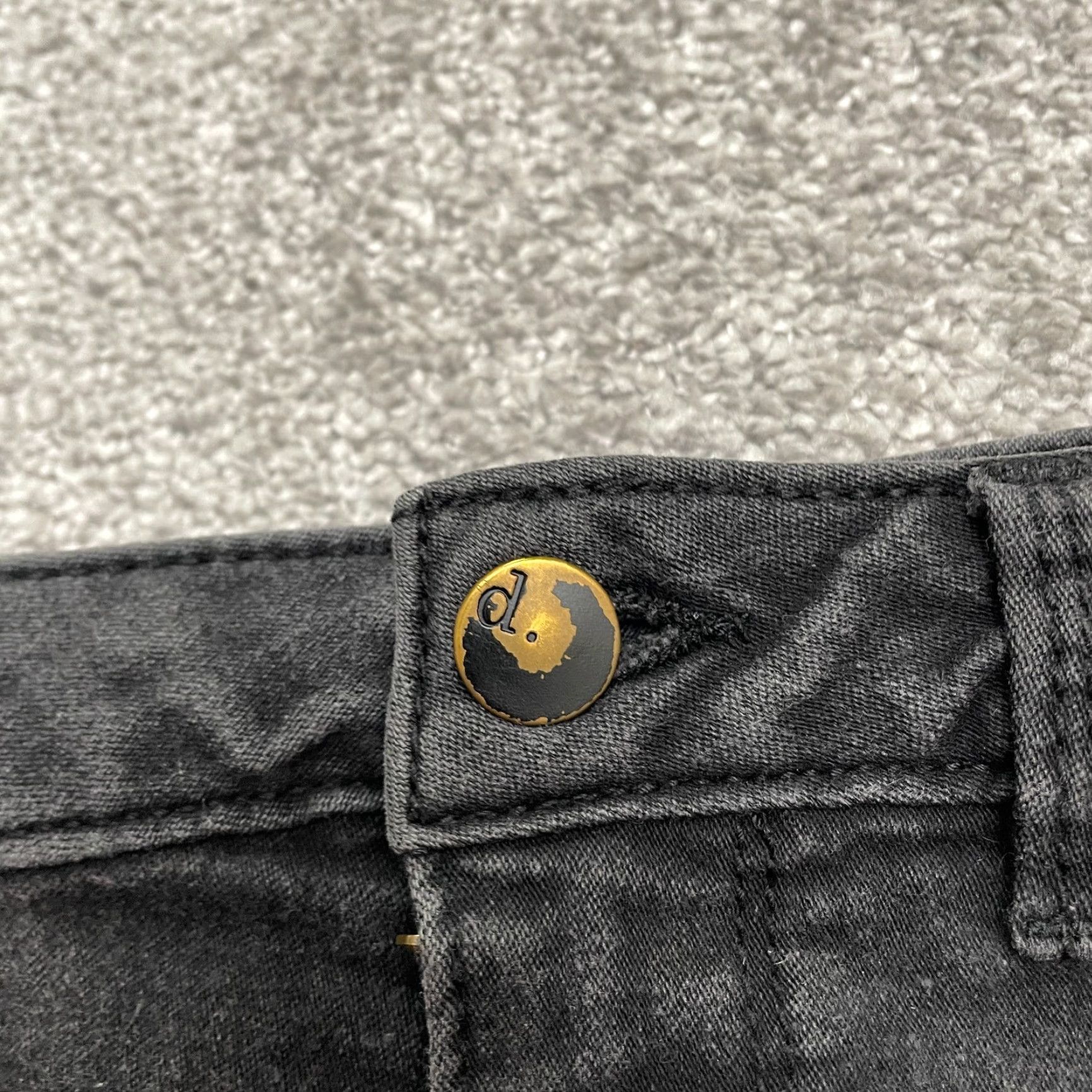 Denime D. Jeans Jeans Skinny Denim Black 6 Womens Mid Rise 27.5 Inseam 28x27.5 Pocket 5-Pocket Design Stretch Denim Size 28" / US 6 / IT 42 - 4 Thumbnail