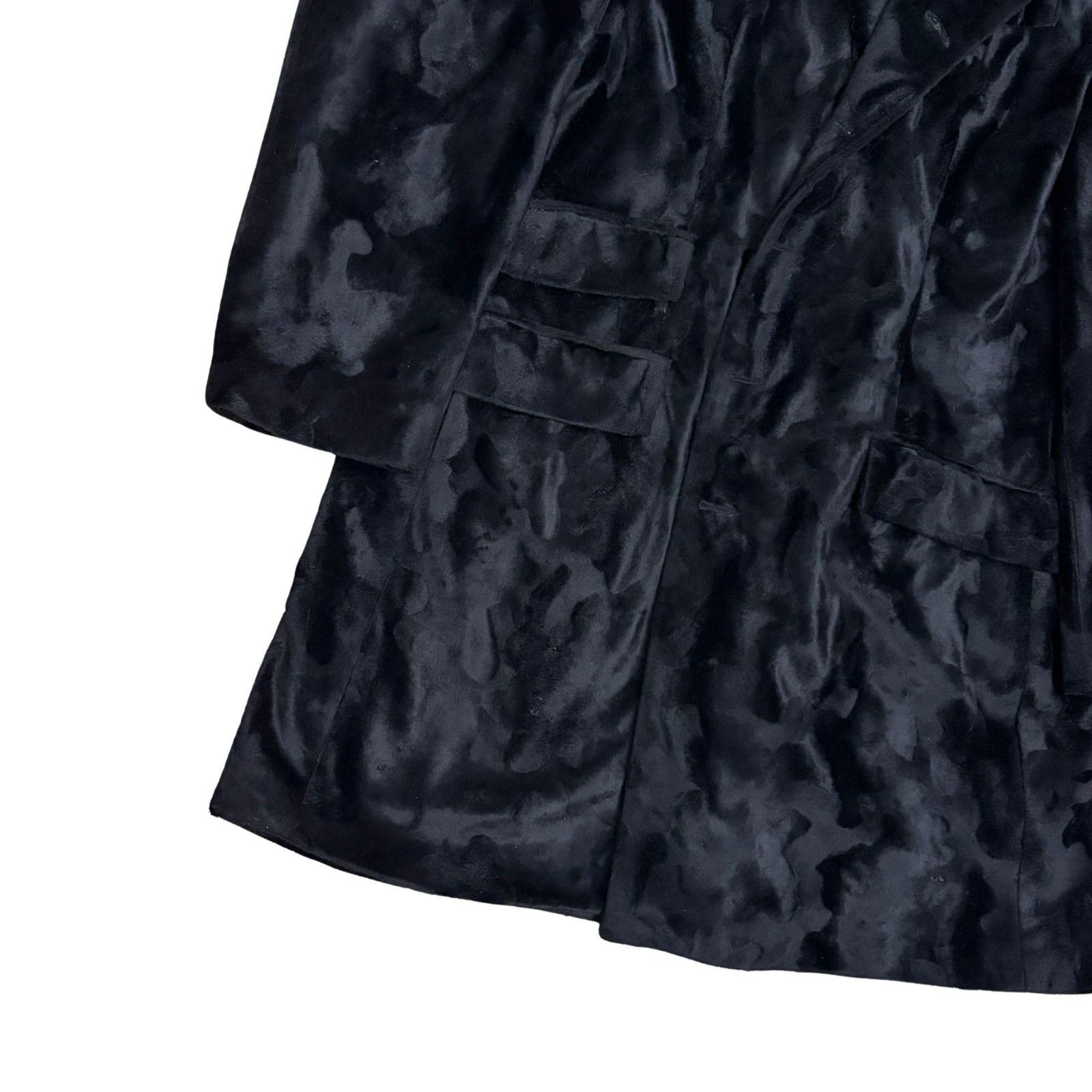 Other VINTAGE LIVE COLLECTION Faux Fur Pea Coat Retro Jacket Large Size L / US 10 / IT 46 - 6 Thumbnail