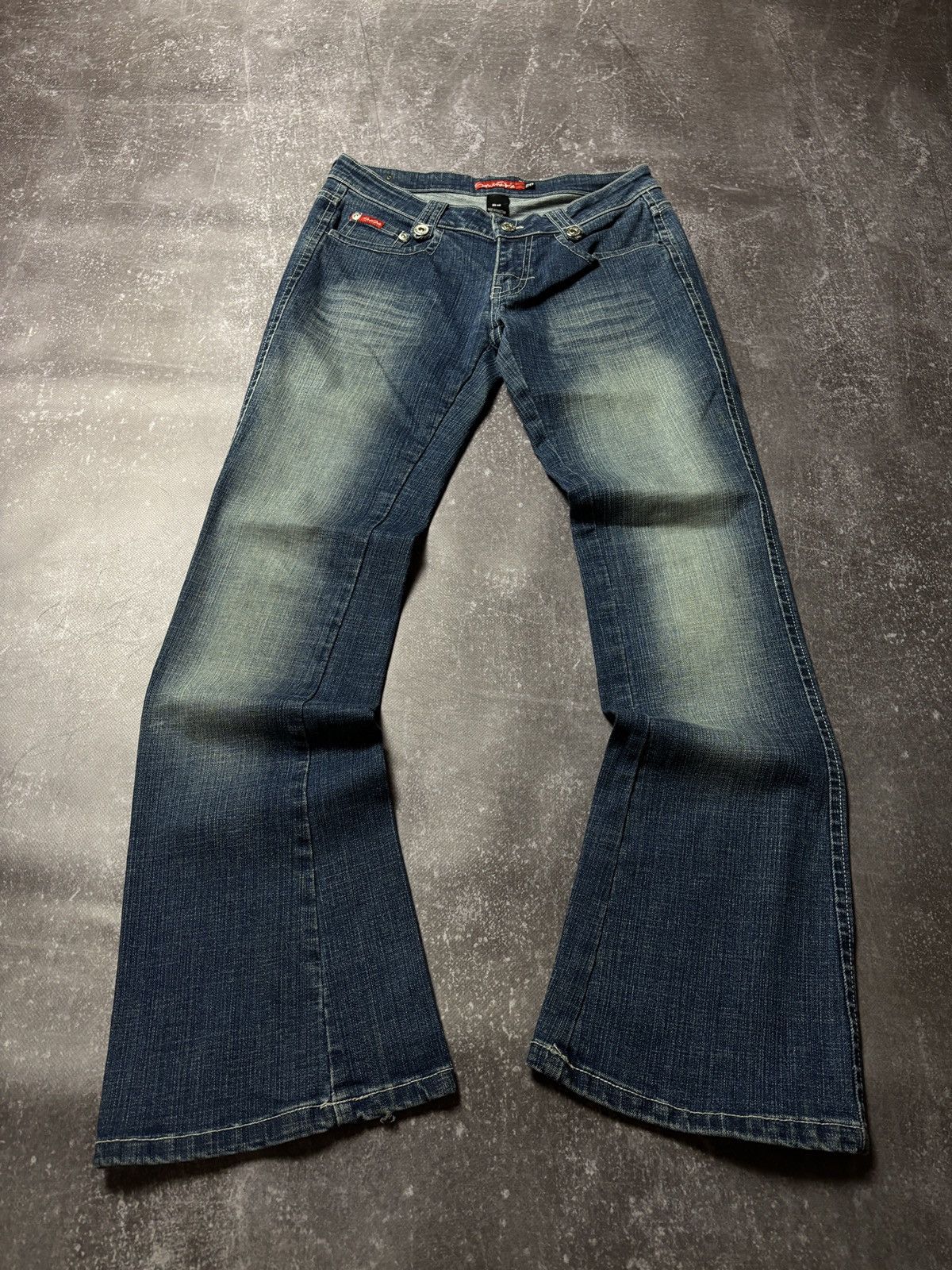 Japanese Brand CRAZY FLARED SOUTH POLE VINTAGE JEANS y2k if six was nine Size US 28 / EU 44 - 2 Thumbnail