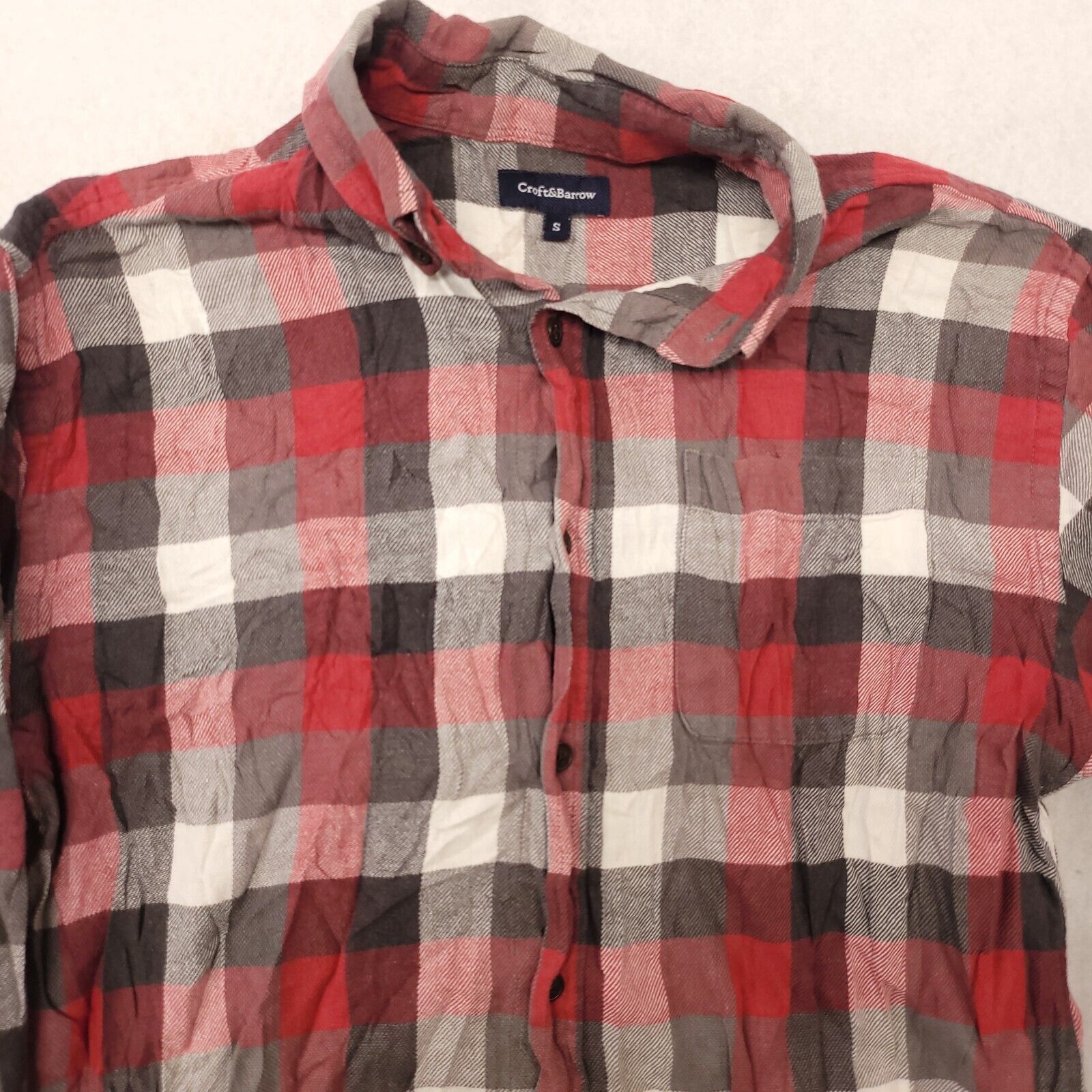 Croft & Barrow Croft & Barrow Gingham Flannel Button Up Shirt Mens Size S Size US S / EU 44-46 / 1 - 1 Thumbnail