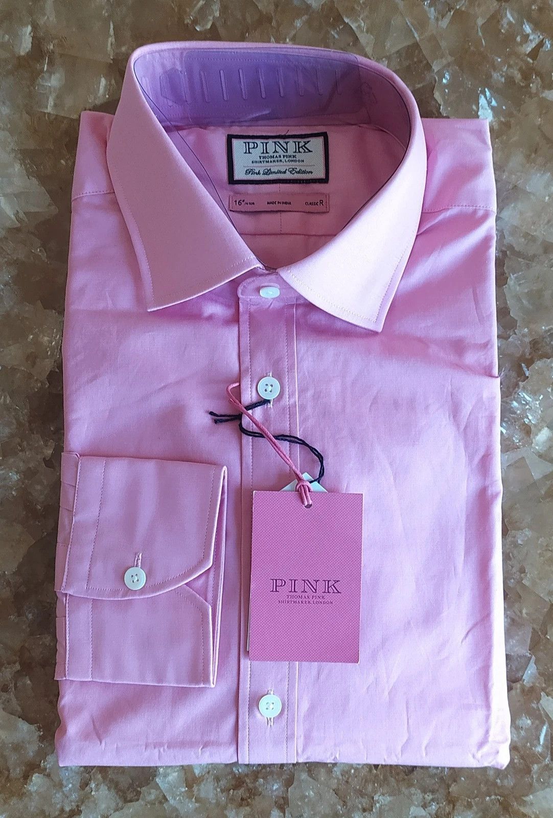 Thomas Pink Thomas Pink Formal Ramses Poplin shirt Free Shipping T/4 Size US M / EU 48-50 / 2 - 1 Thumbnail