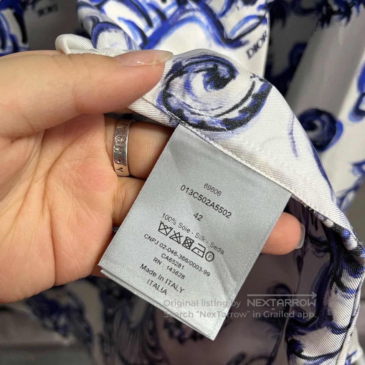 Dior Dior White Tiger Print Collared Shirt. Size US XS / EU 42 / 0 - 3 Thumbnail