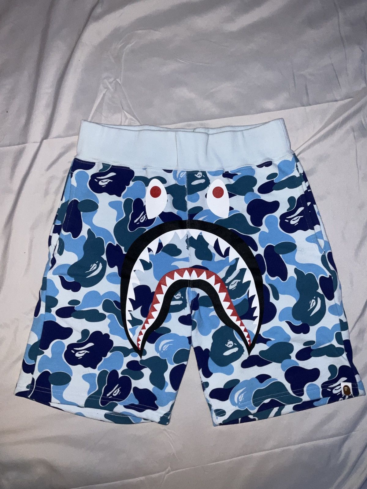 Bape ABC Camo Shark Sweat Shorts Size US 30 / EU 46 - 1 Thumbnail