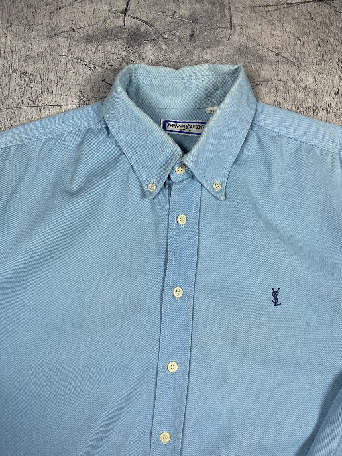 Vintage Vintage 90s Yves Saint Laurent Paris Button Up Shirt Size US XL / EU 56 / 4 - 8 Thumbnail