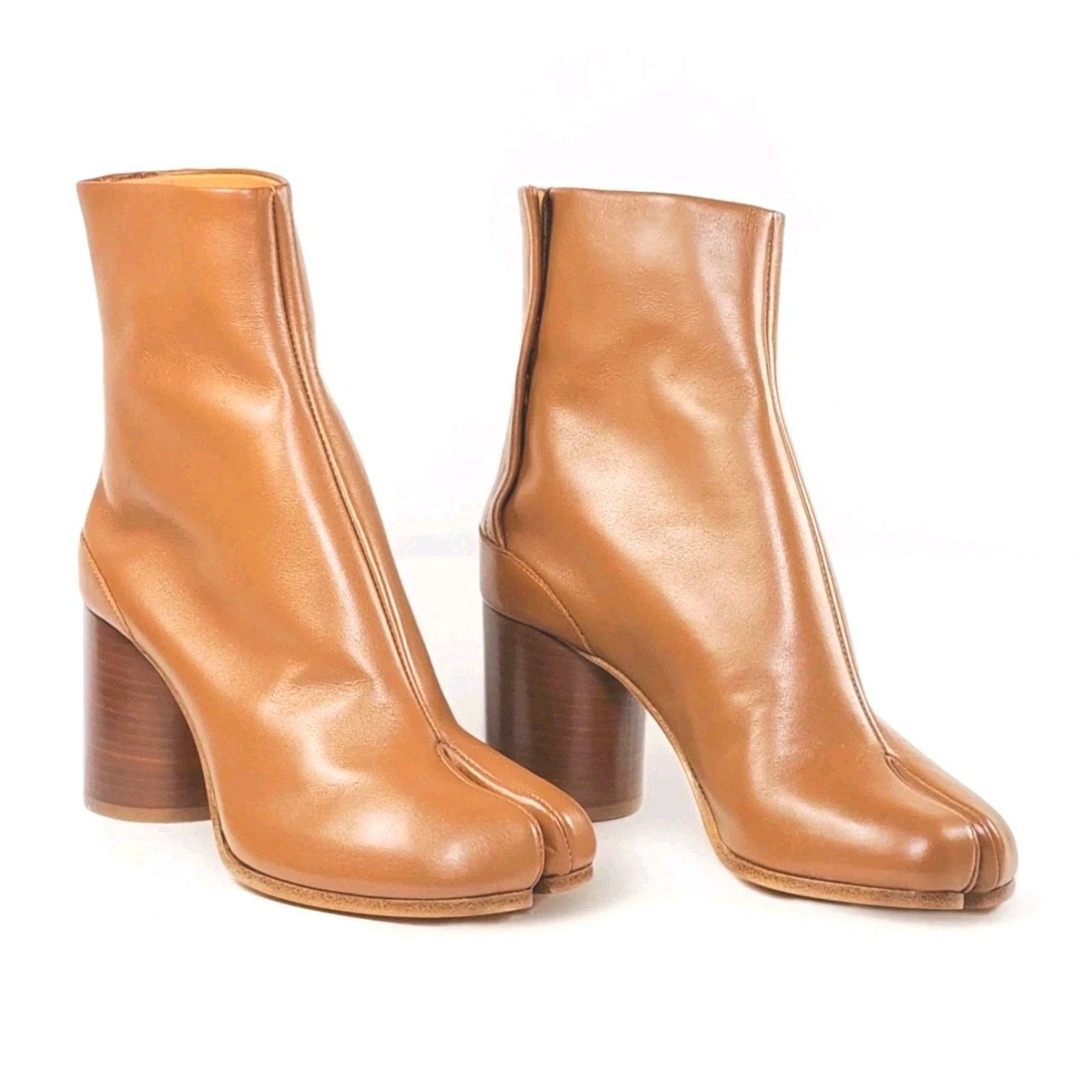 Maison Margiela MAISON MARGIELA Leather Boots US7.5 EU37.5 Brown Tabi Toe Size US 7.5 / IT 37.5 - 1 Thumbnail