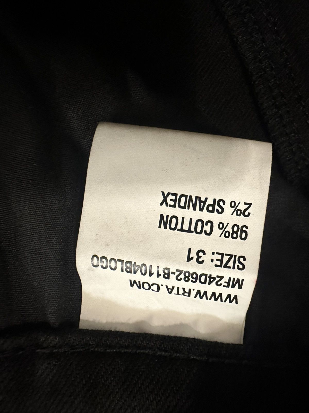 Rta RTA DENIS JEAN BLACK Size US 31 - 5 Thumbnail
