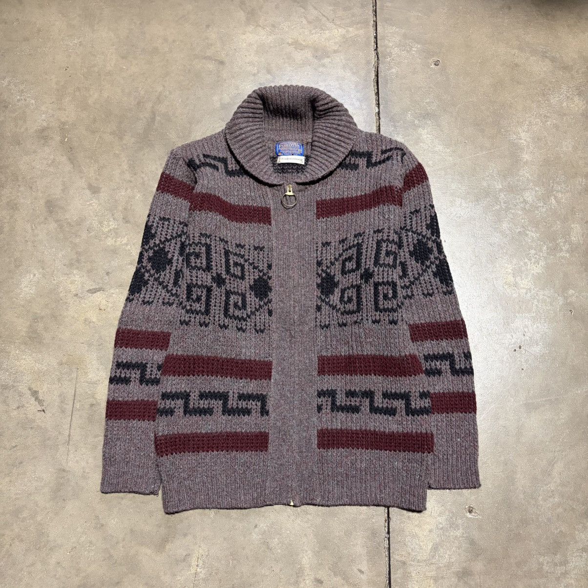 Pendleton Vintage Pendleton Aztec Sweater Cardigan Lebowski Western Size US M / EU 48-50 / 2 - 1 Thumbnail