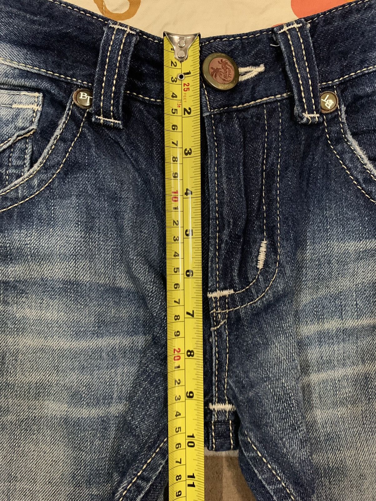 Edwin Vintage Edwin Blue Trip Flare Bootcut Distressed Jeans Size US 31 - 16 Thumbnail