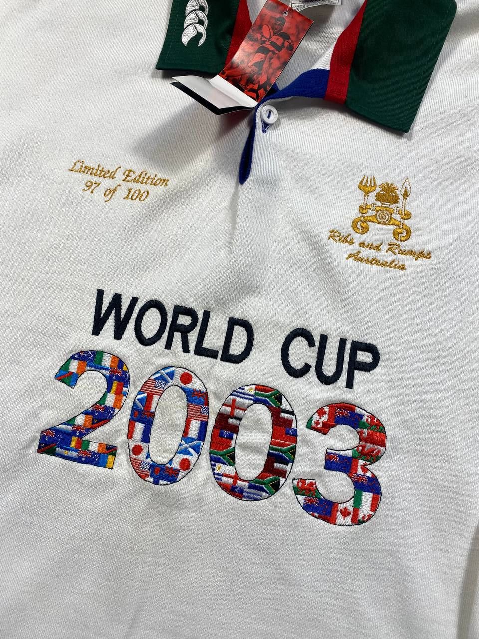 Canterbury of New Zealand RARE vintage Canterbury Rugby Shirt 97/100 World Cup Size US XL / EU 56 / 4 - 3 Thumbnail