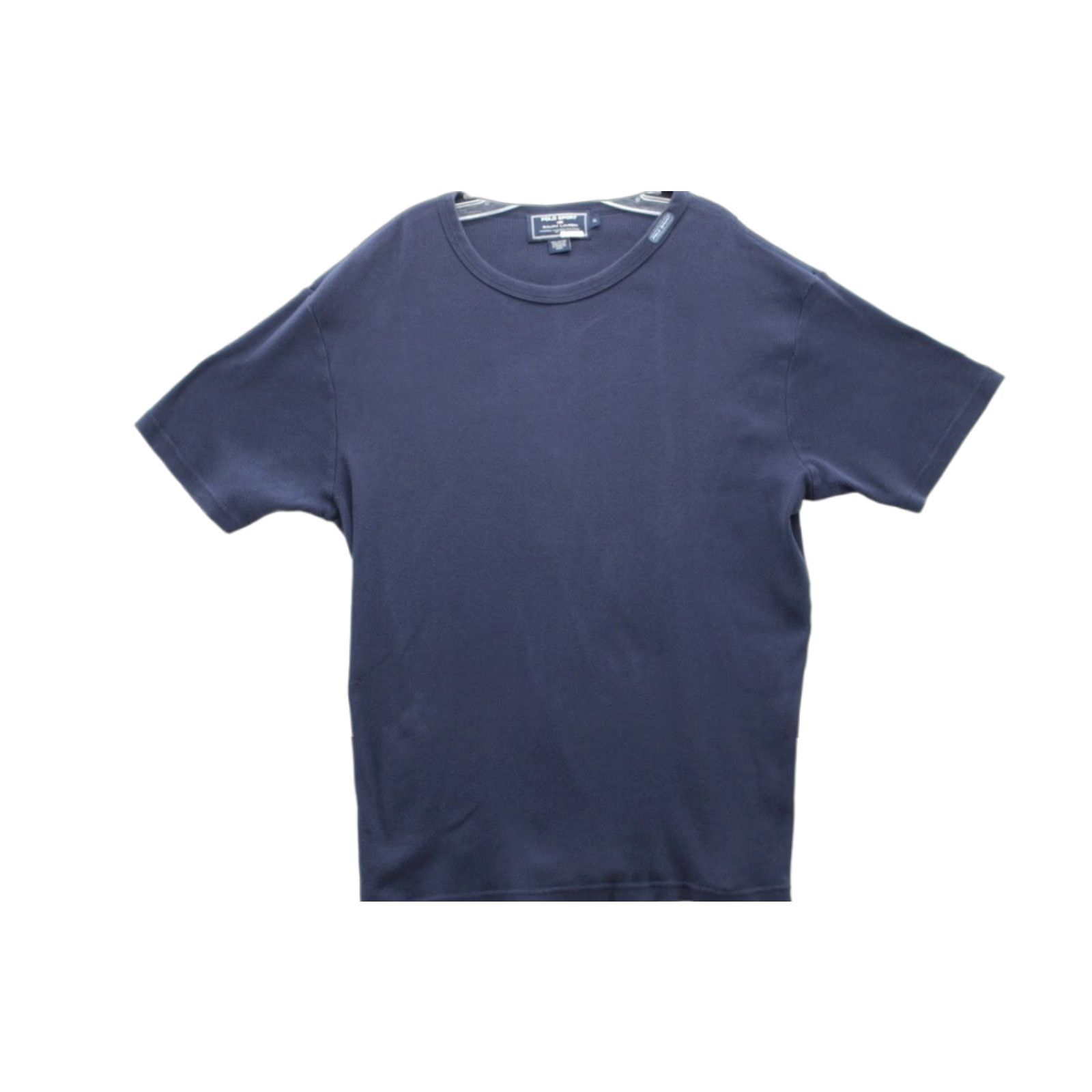 Ralph Lauren VINTAGE Ralph Lauren Polo Sport T-Shirt Men XL Blue Cotton Waffle Knit Preppy USA 90s Mens XL Blue Polo Shirt Size US XL / EU 56 / 4 - 1 Thumbnail