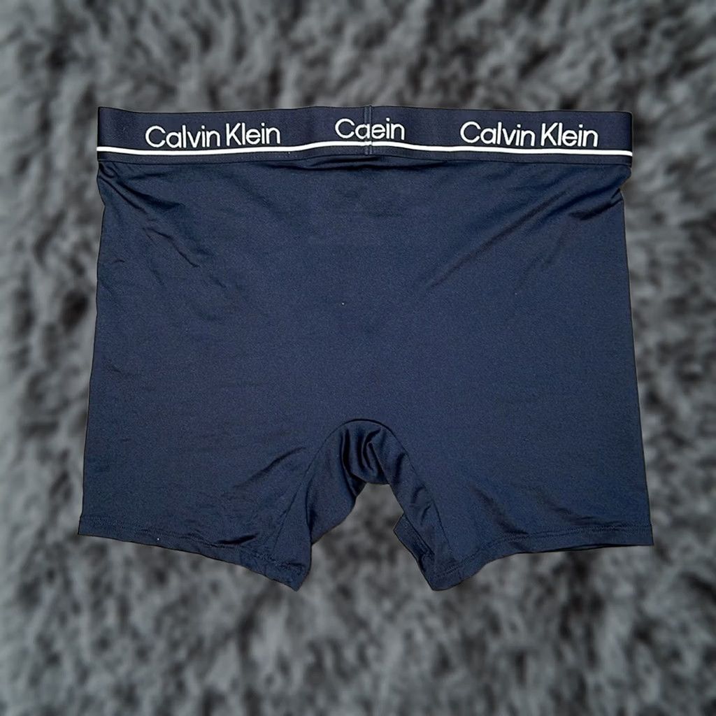 Calvin Klein Calvin Klein Boxer Brief Blue L Men Underwear Regular Size Large Microfiber Boxer Brief Size 42R - 1 Thumbnail