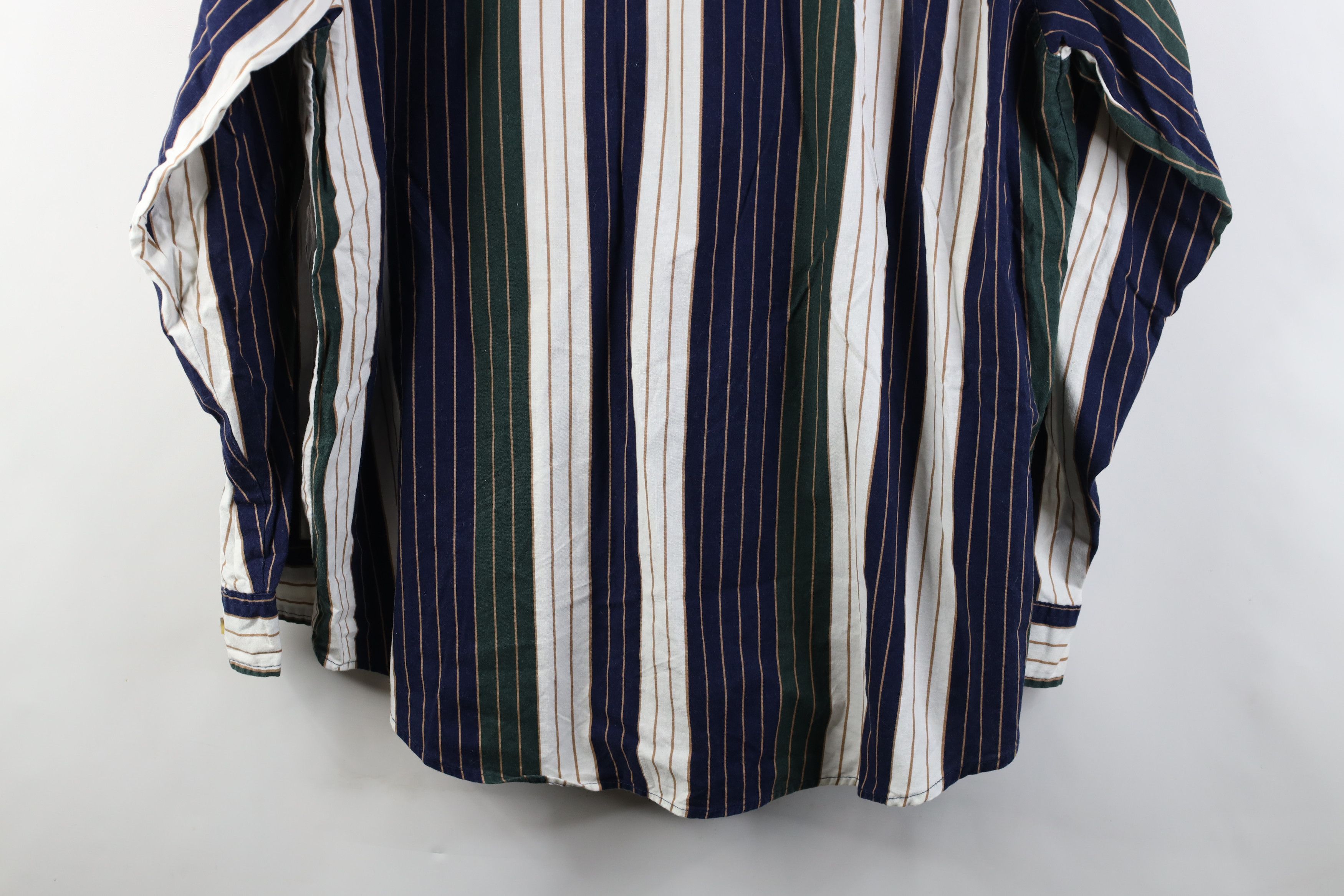 Vintage Vintage 90s Streetwear Block Collared Button Down Shirt Size US XL / EU 56 / 4 - 10 Thumbnail