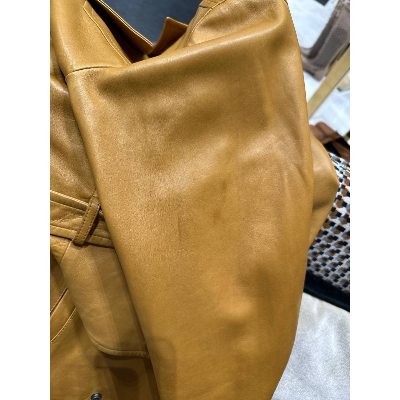 Saint Laurent Paris Saint Laurent Brown Leather Double Breasted Jacket Sz.40 Size M / US 6-8 / IT 42-44 - 12 Thumbnail
