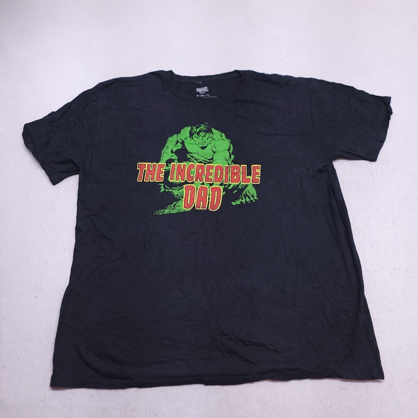 Marvel Comics Marvel Hulk Pullover Graphic T Shirt Adult Men Size 2X Black Size US XXL / EU 58 / 5 - 2 Thumbnail