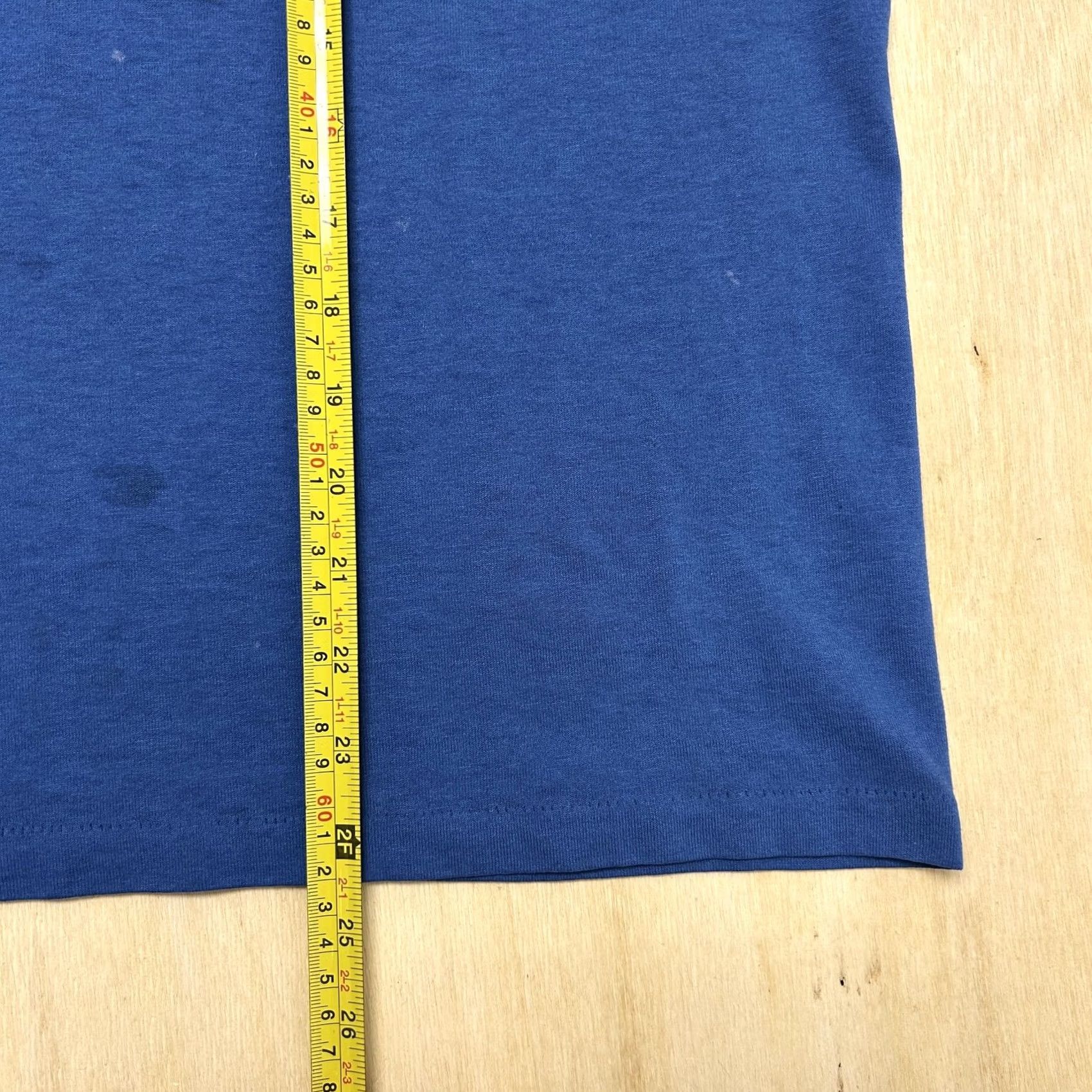 Vintage VINTAGE Signal Mega-Tee Shirt Mens Large Blue Blank 50/50 Tee T-Shirt Size US L / EU 52-54 / 3 - 5 Thumbnail