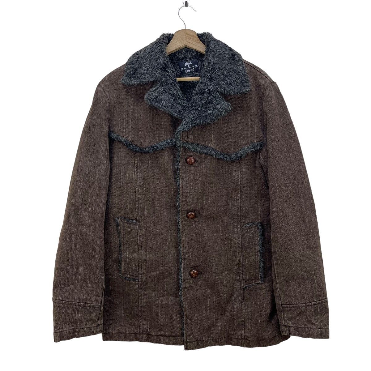 14th Addiction Vtg Japanese Brand Baycrest Shearling Heavy Cotton Jacket Size US M / EU 48-50 / 2 - 2 Thumbnail