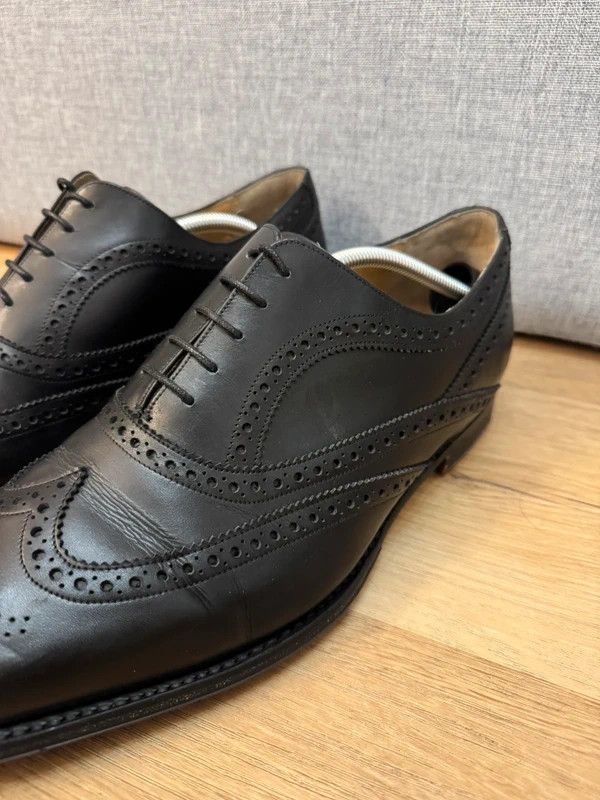 Barker Barker England Turing Calf Leather Oxford Brogue UK10 44 Size US 11 / EU 44 - 9 Thumbnail