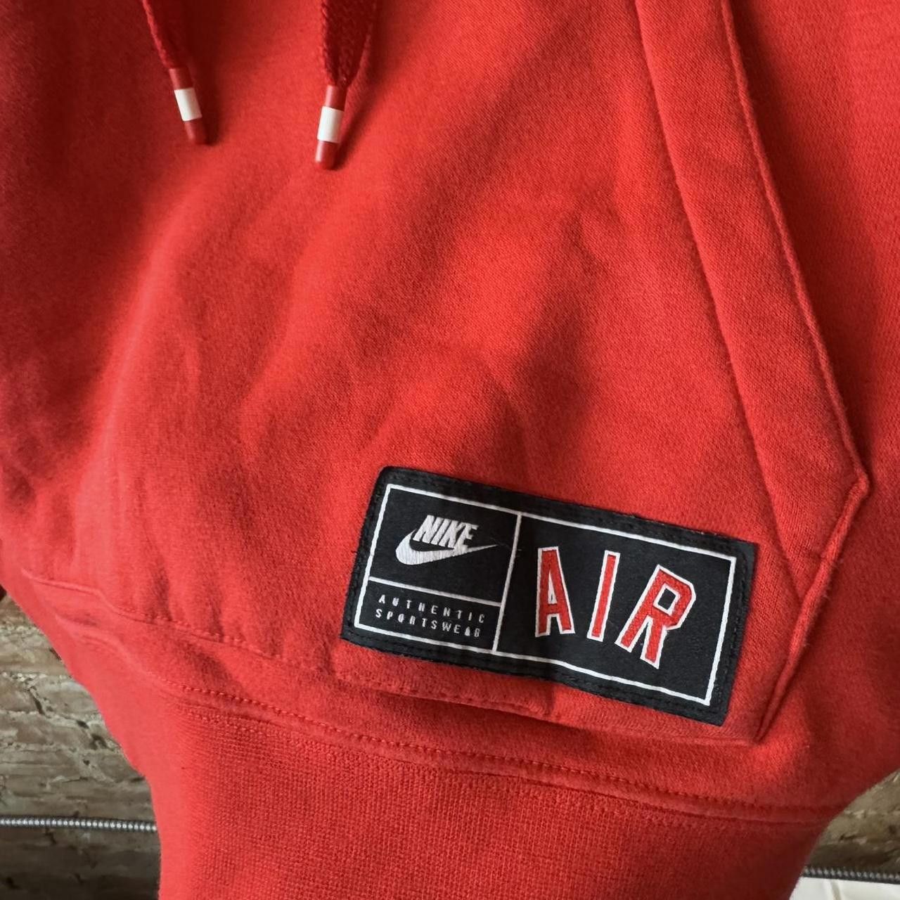 Nike Nike Air Red Hoodie - Stylish & Comfortable Size US XL / EU 56 / 4 - 3 Thumbnail